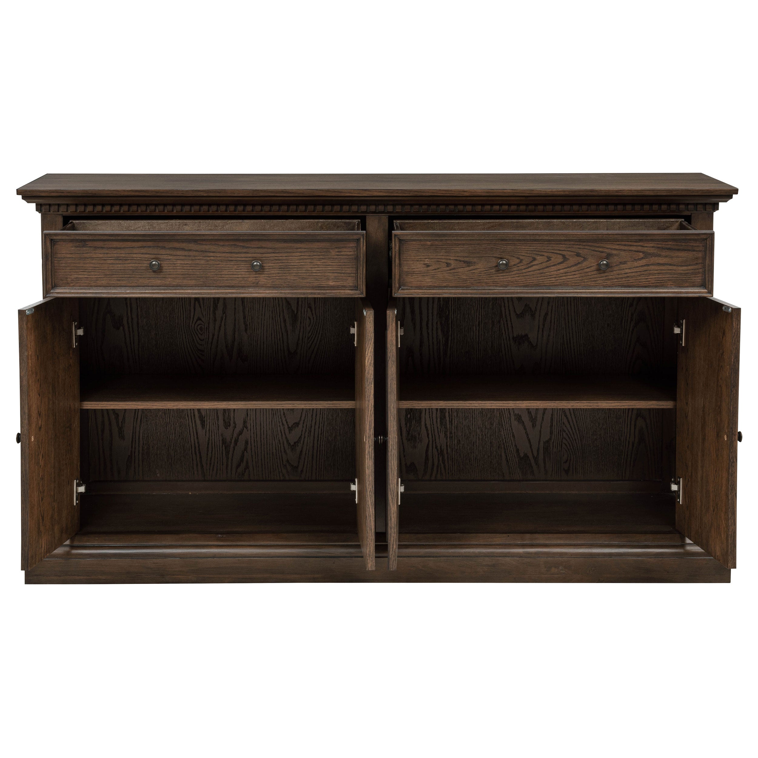 Ridgewell 2-drawer 4-door Dining Server Dark Oak — view 4