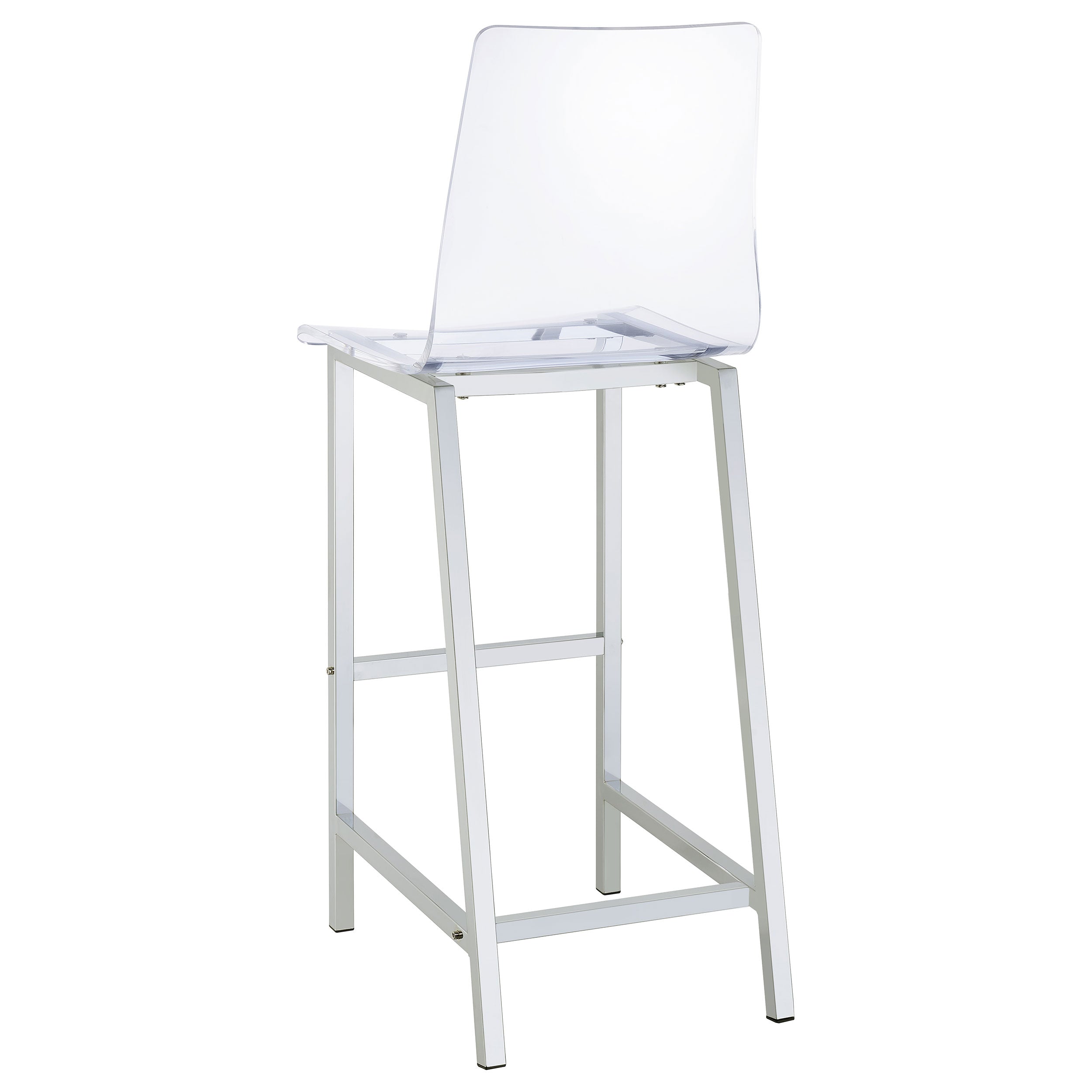 Tolbert 5-piece Bar Set with Acrylic Chairs Clear and Chrome — view 5