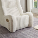 Bean Bag Chair For Adults, Lazy Floor Sofa Couch Memory Foam Bean Bag Sofas Chenille Fabric Reading Chair Comfortable Corner Lounge Sofa For Living Room - White