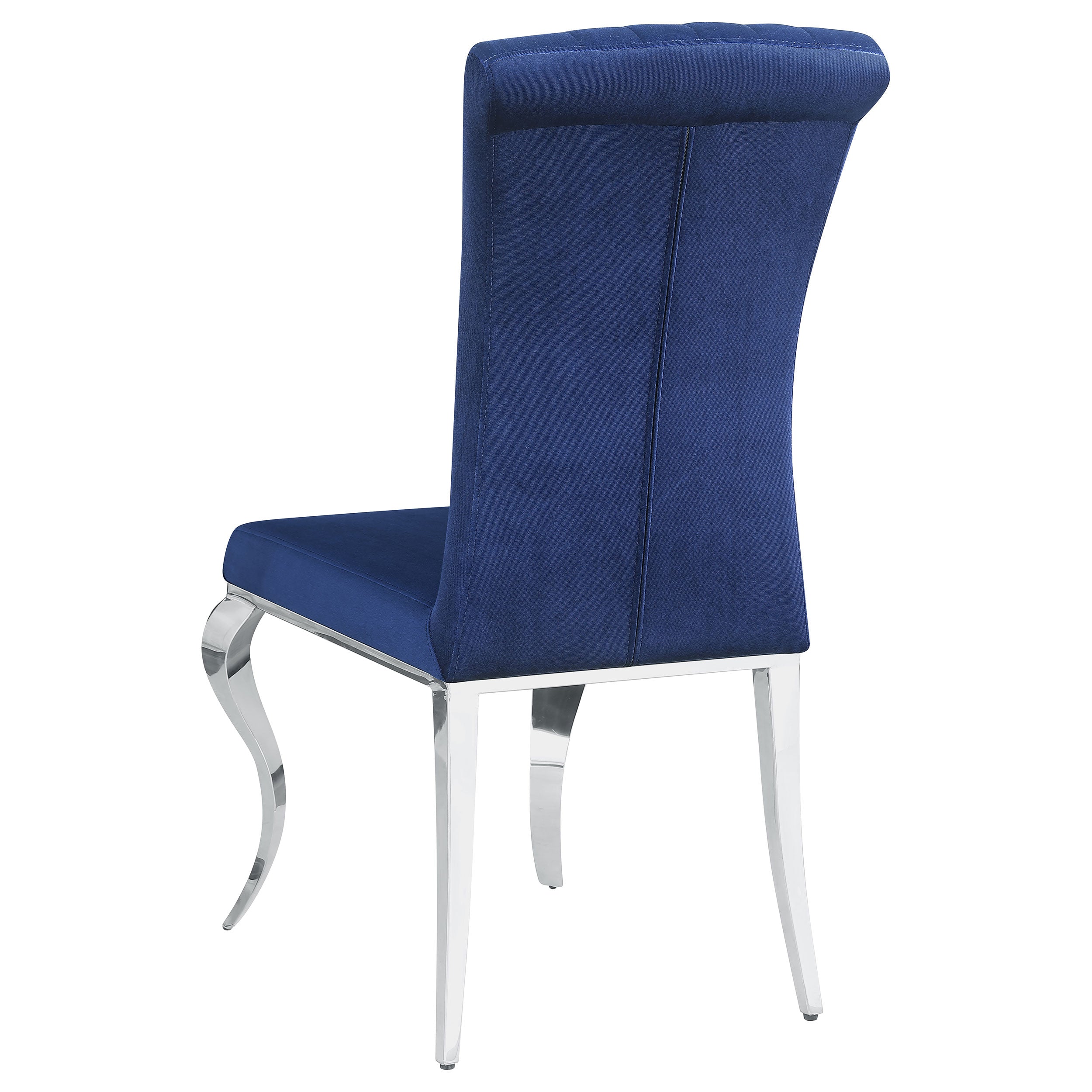 Betty Velvet Upholstered Dining Chair Ink Blue (Set of 4) — view 7