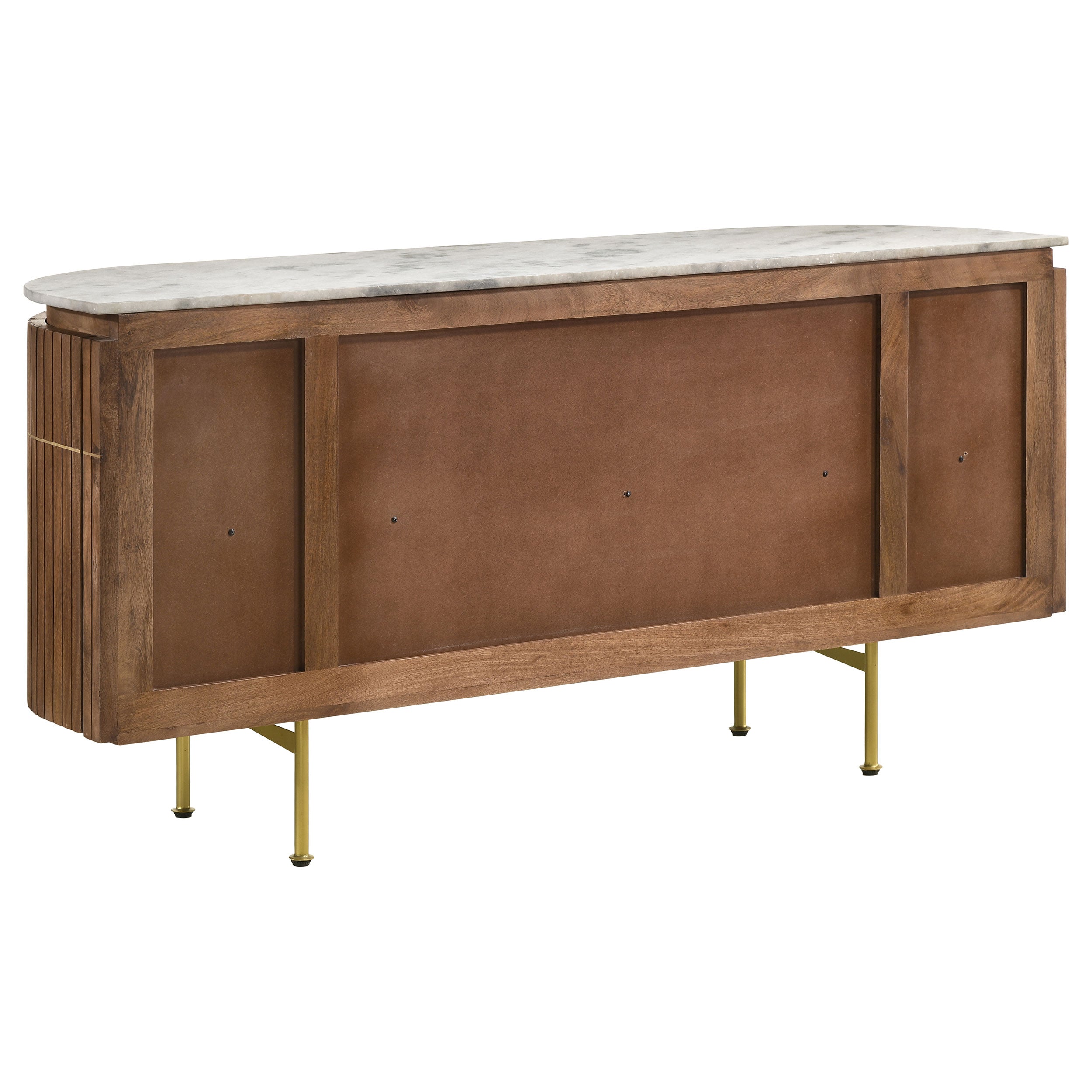 Ortega 4-door Marble Top Sideboard Buffet Cabinet Natural — view 8