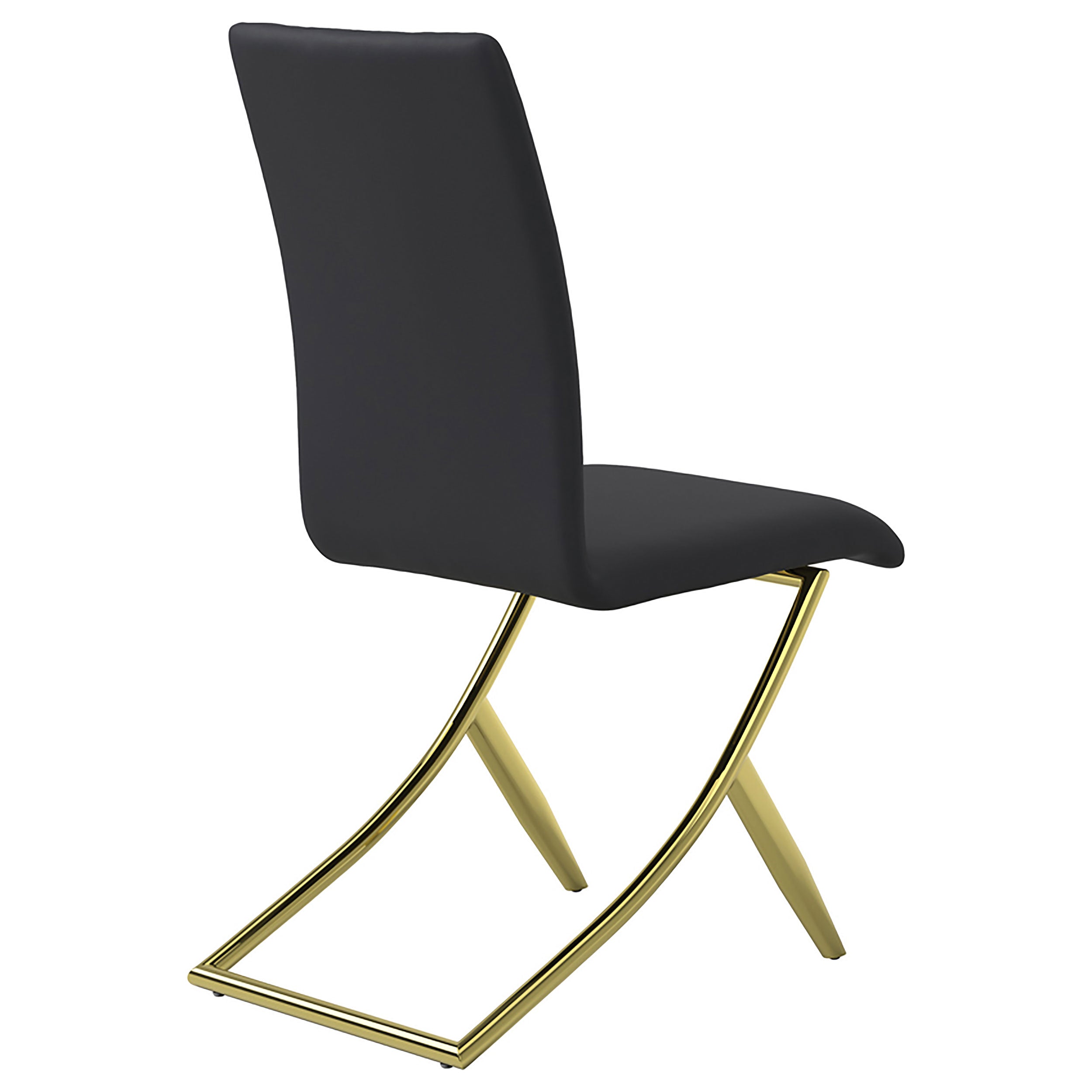 Carmelia Upholstered Dining Side Chair Black (Set of 4) — view 9