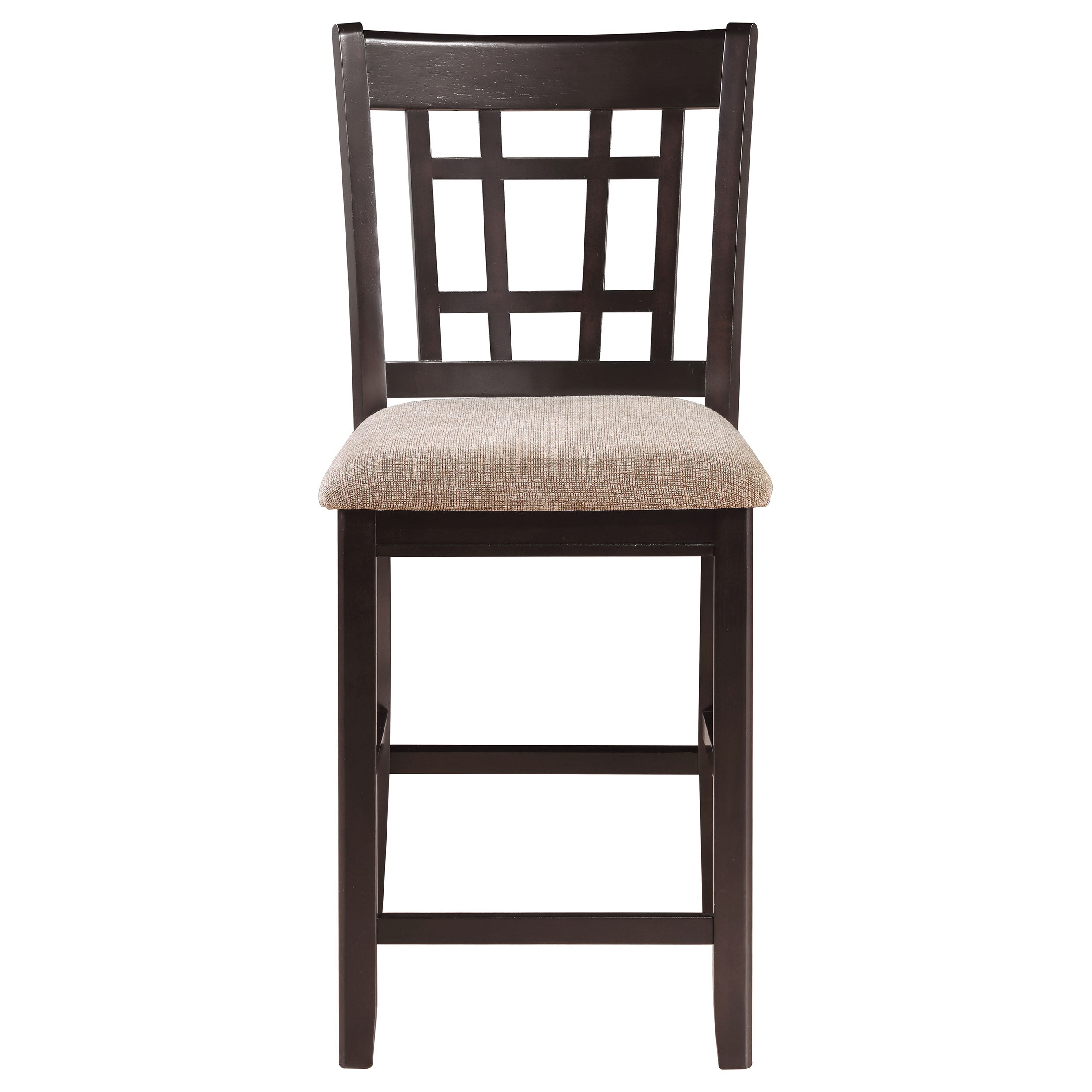 Lavon Wood Counter Height Dining Chair Tan and Espresso (Set of 2) — view 4