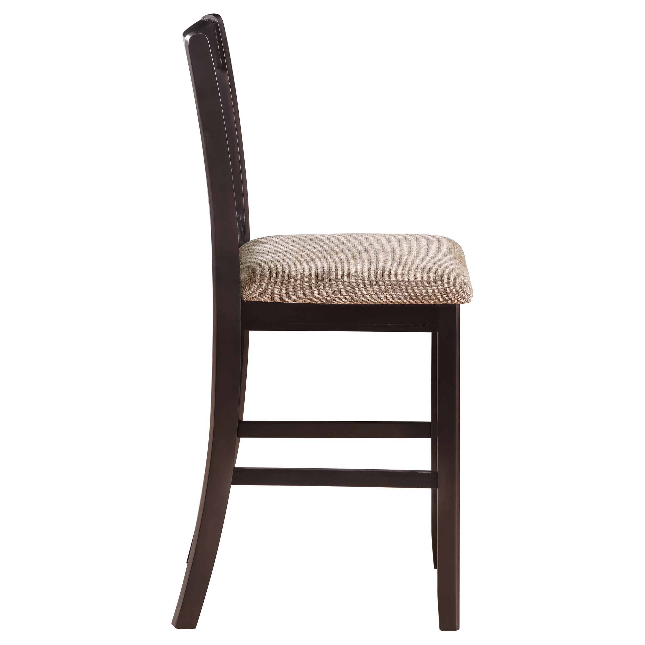 Lavon Wood Counter Height Dining Chair Tan and Espresso (Set of 2) — view 9