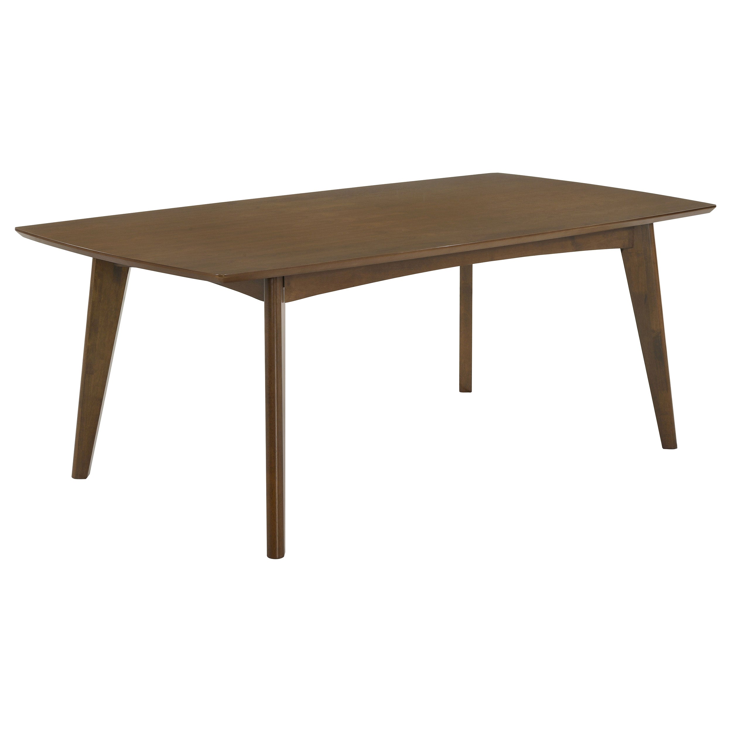 Malone Rectangular 78-inch Wood Dining Table Dark Walnut — view 1