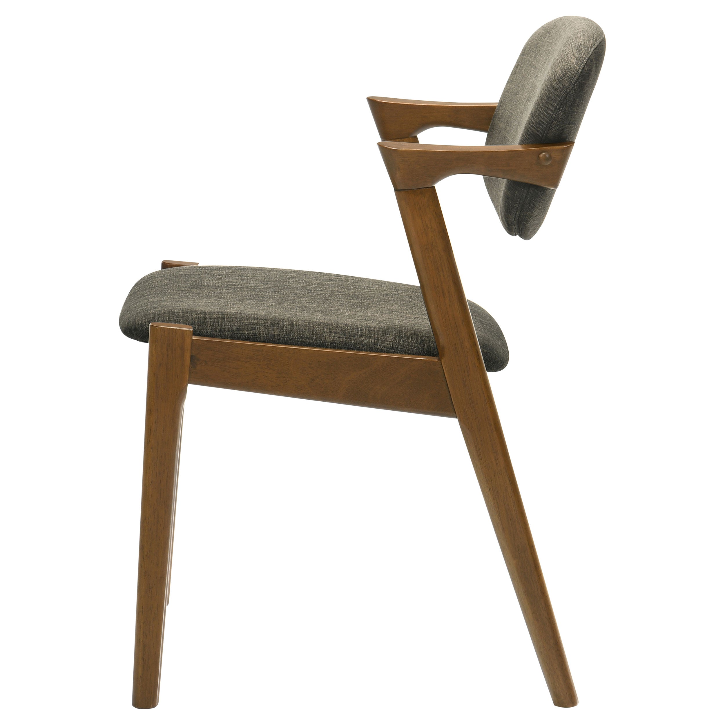 Malone Padded Wood Dining Arm Chair Dark Walnut (Set of 2) — view 6