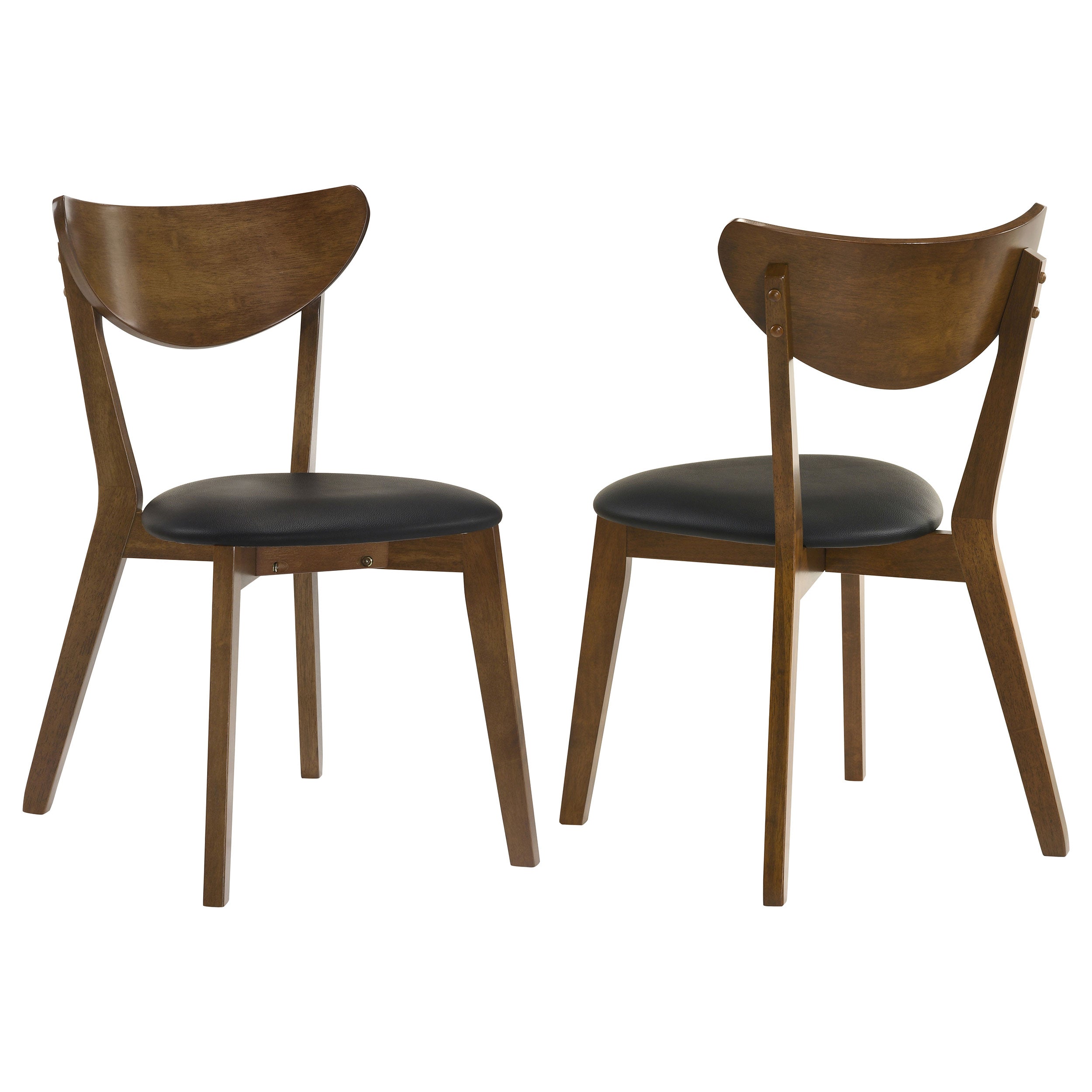 Jedda Wood Dining Side Chair Dark Walnut (Set of 2) — view 1