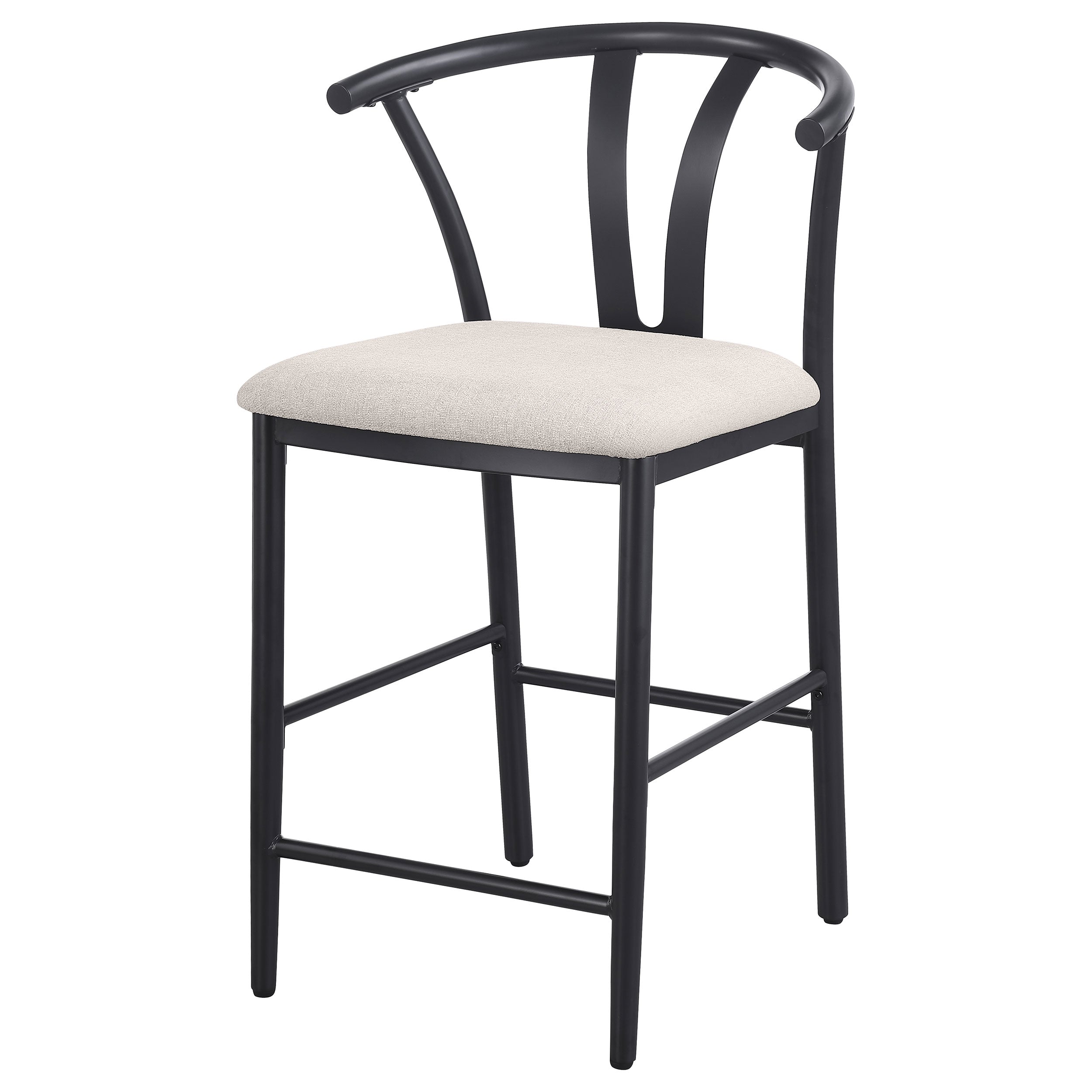 Dolman Counter Height Dining Side Chair Beige (Set of 2) — view 5