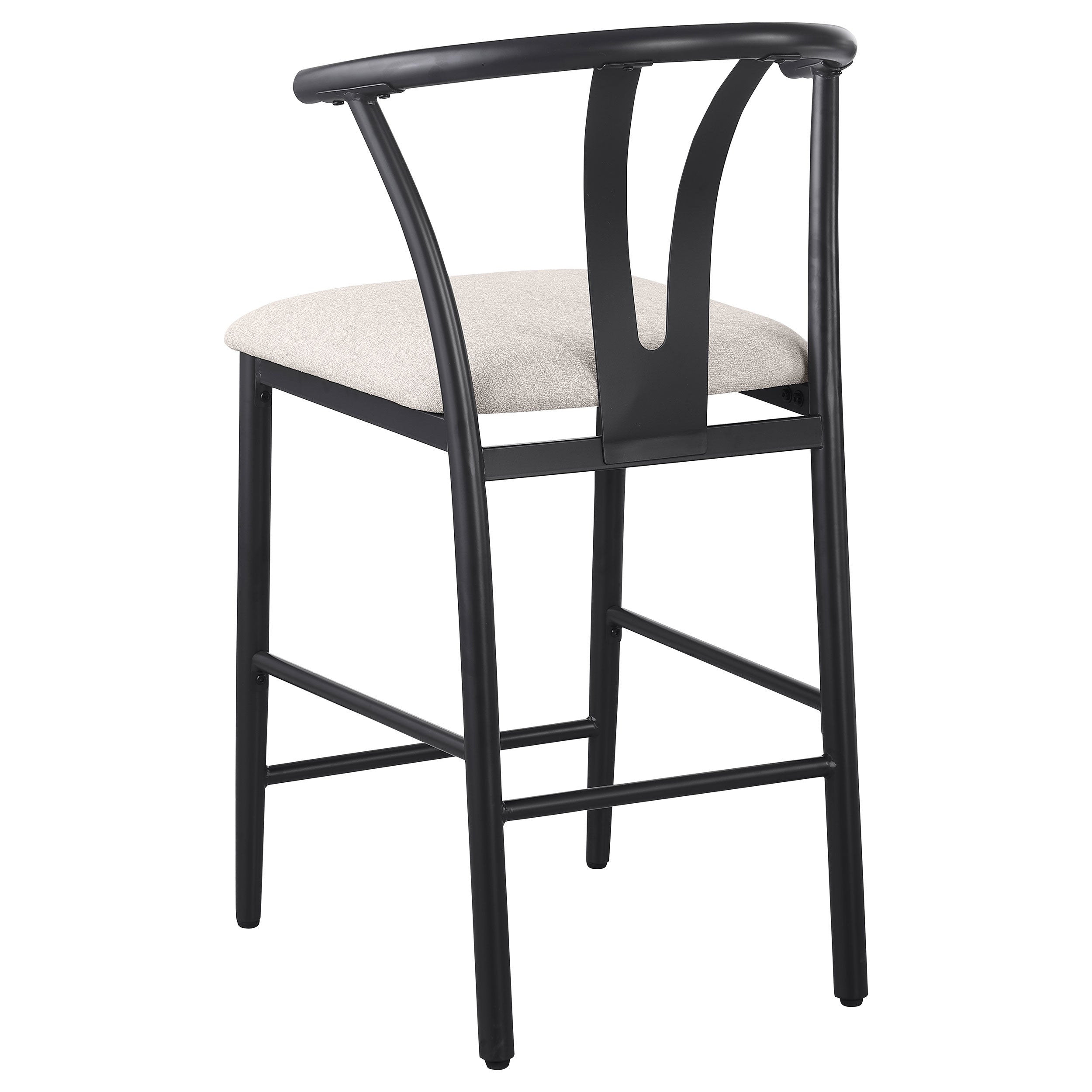 Dolman Counter Height Dining Side Chair Beige (Set of 2) — view 7