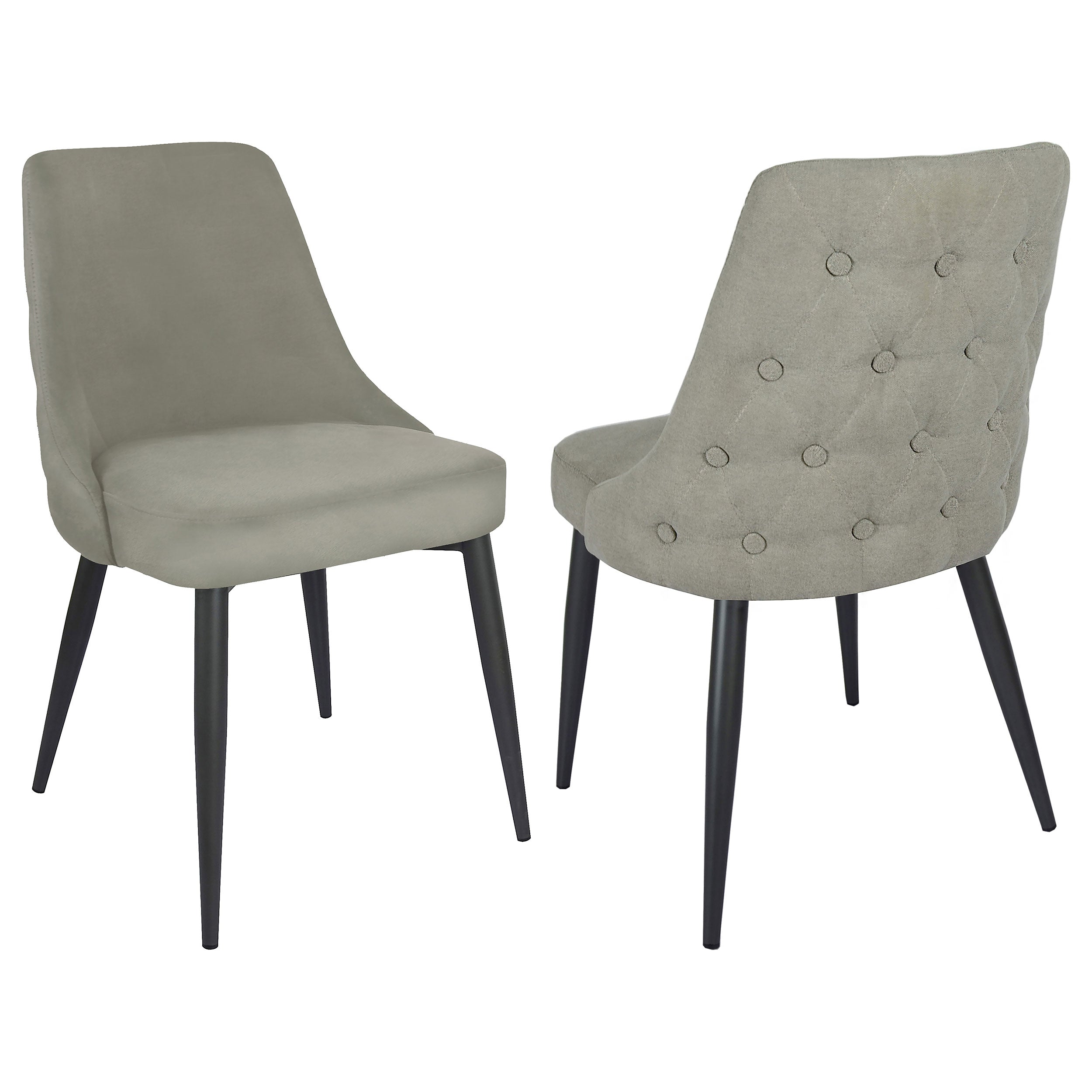 Cosmo Upholstered Dining Side Chair Light Grey (Set of 2) — view 1