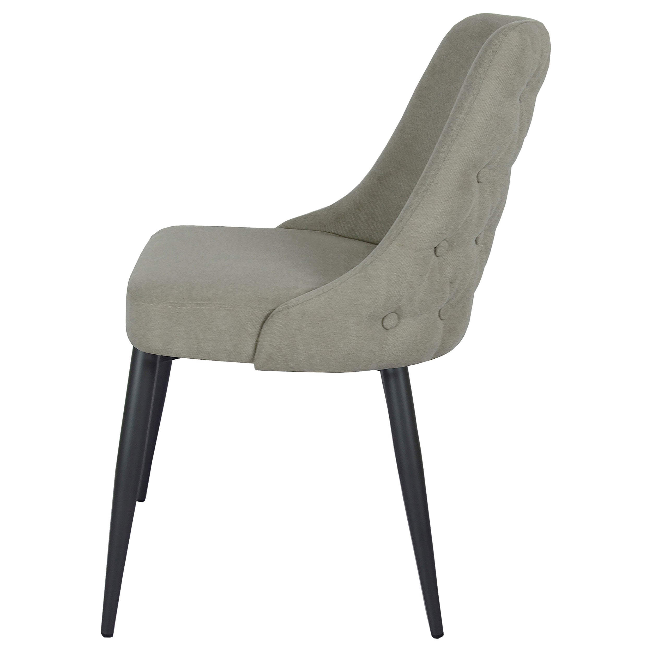 Cosmo Upholstered Dining Side Chair Light Grey (Set of 2) — view 6
