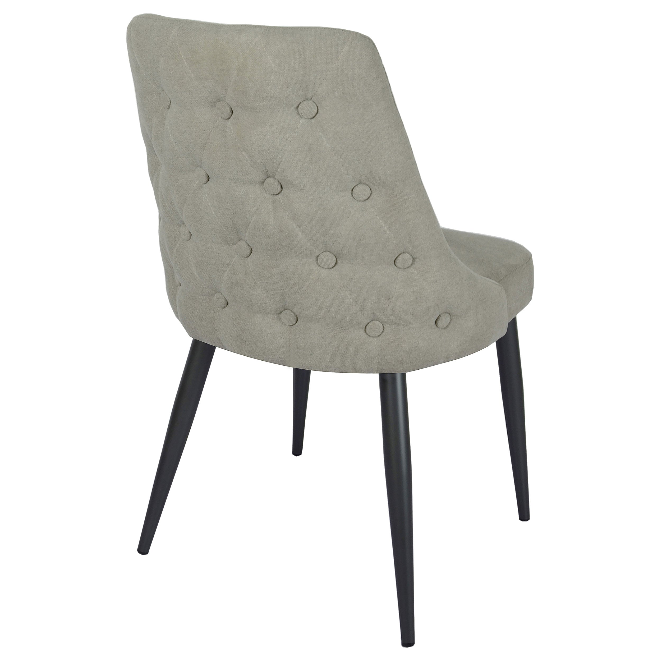 Cosmo Upholstered Dining Side Chair Light Grey (Set of 2) — view 9