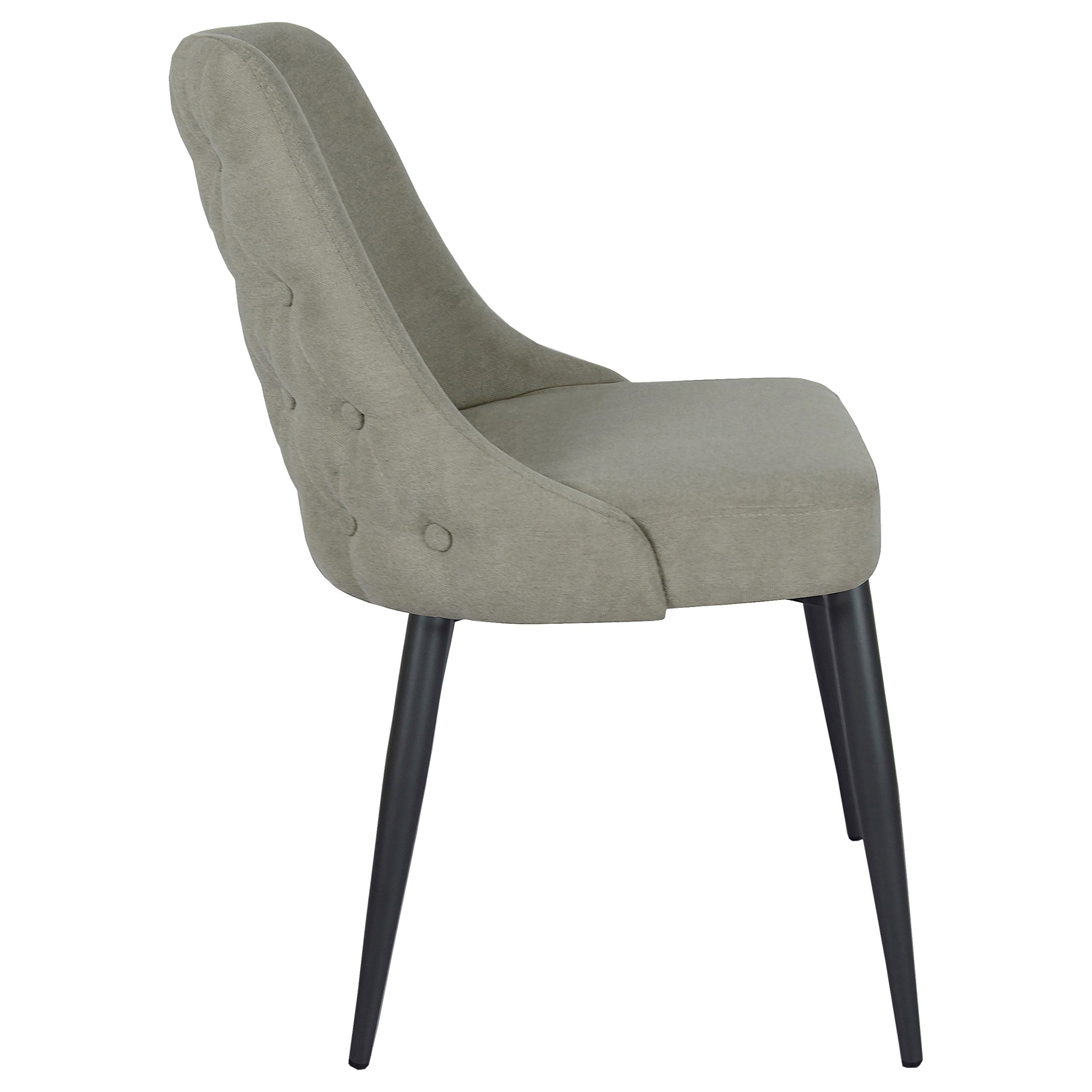 Cosmo Upholstered Dining Side Chair Light Grey (Set of 2) — view 10