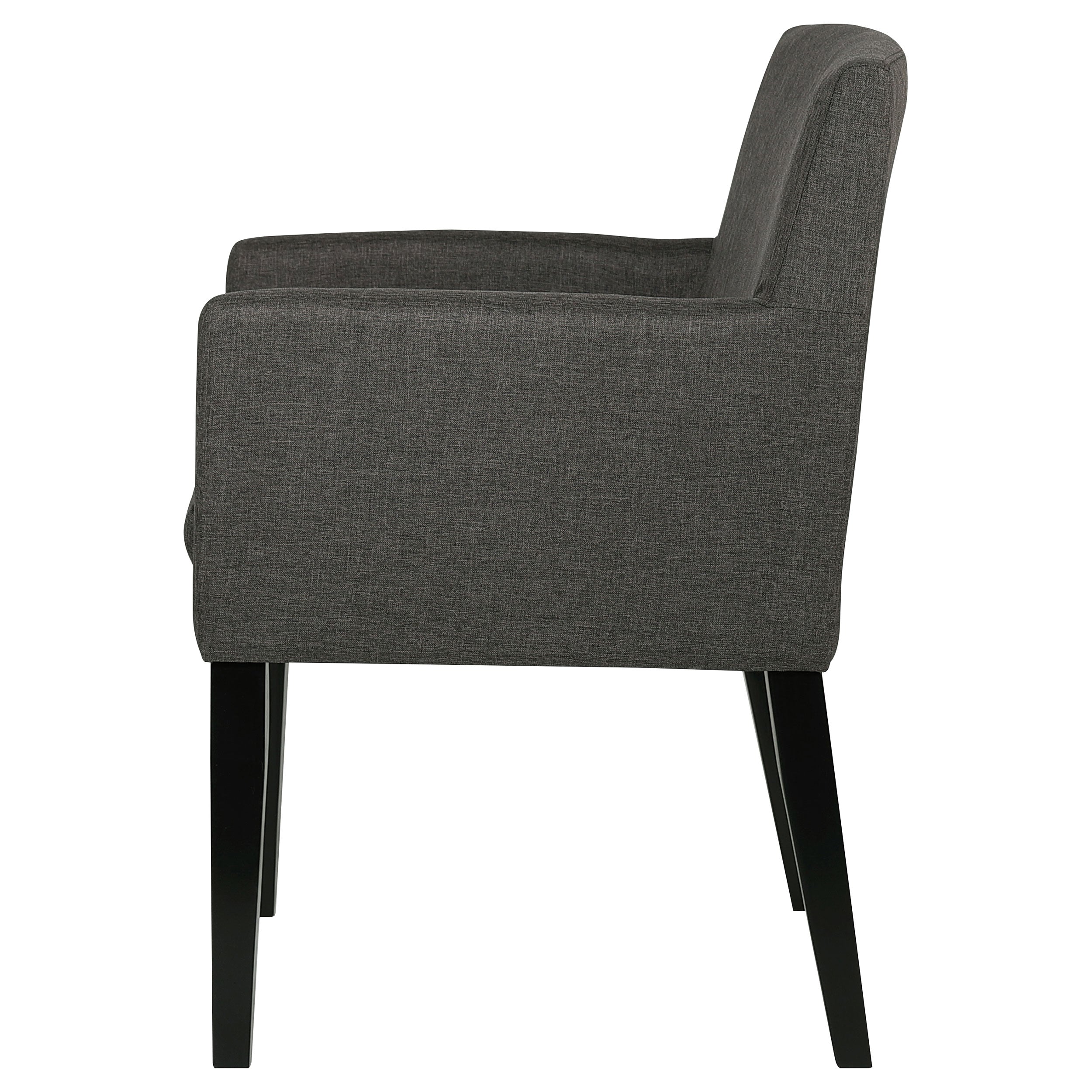 Catherine Upholstered Dining Arm Chair Grey (Set of 2) — view 6
