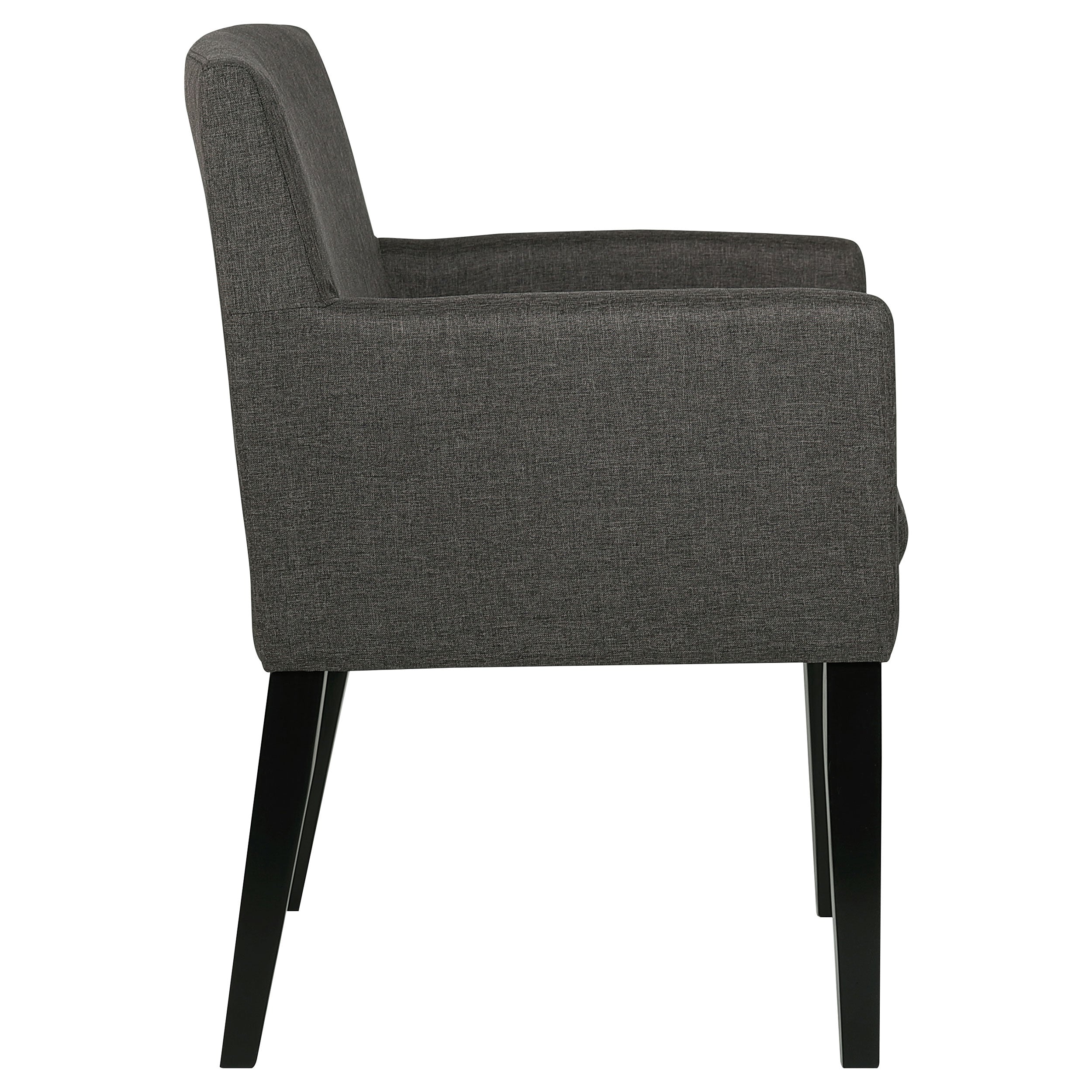 Catherine Upholstered Dining Arm Chair Grey (Set of 2) — view 9