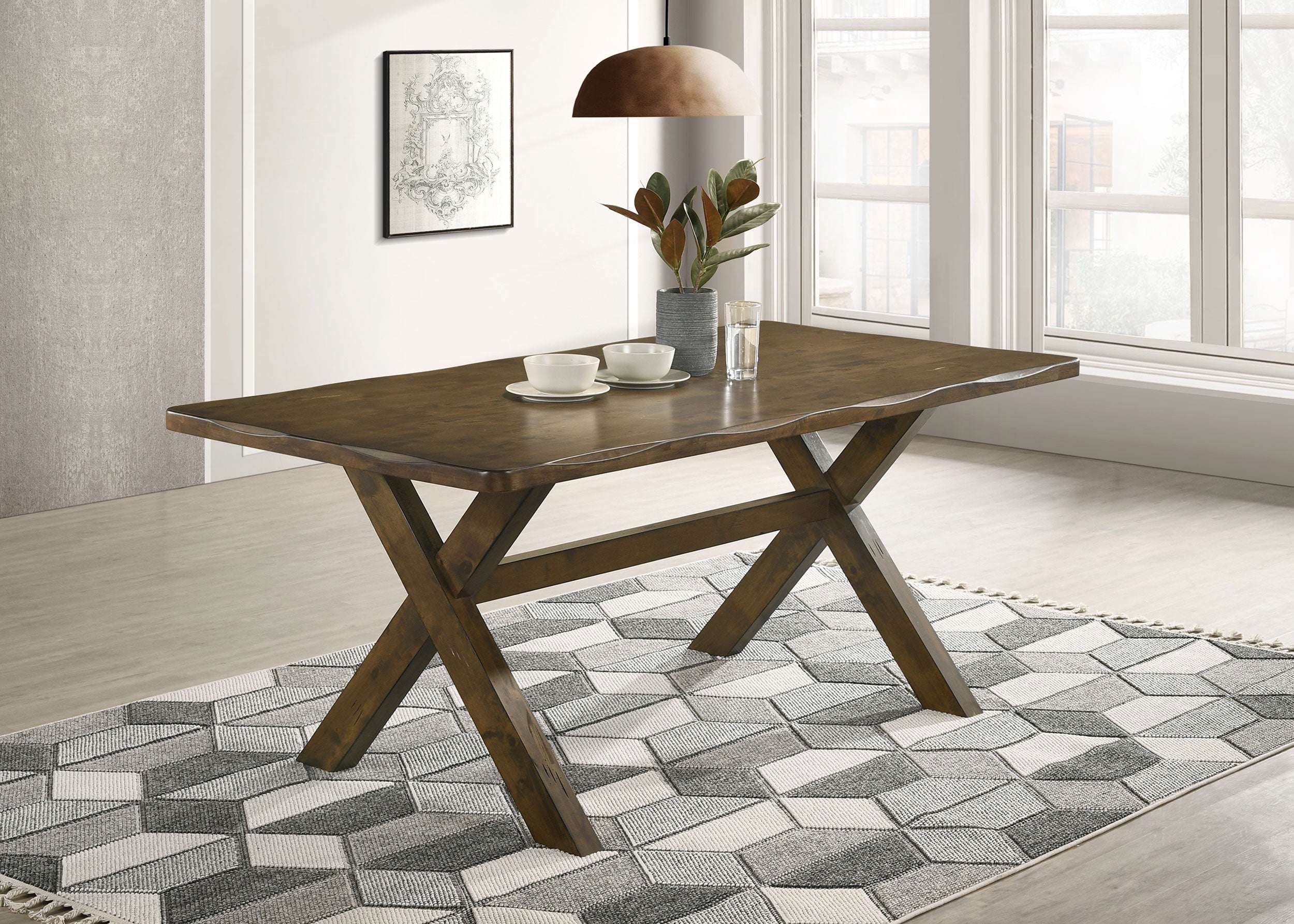 Alston Rectangular 71-inch Dining Table Knotty Nutmeg — view 2