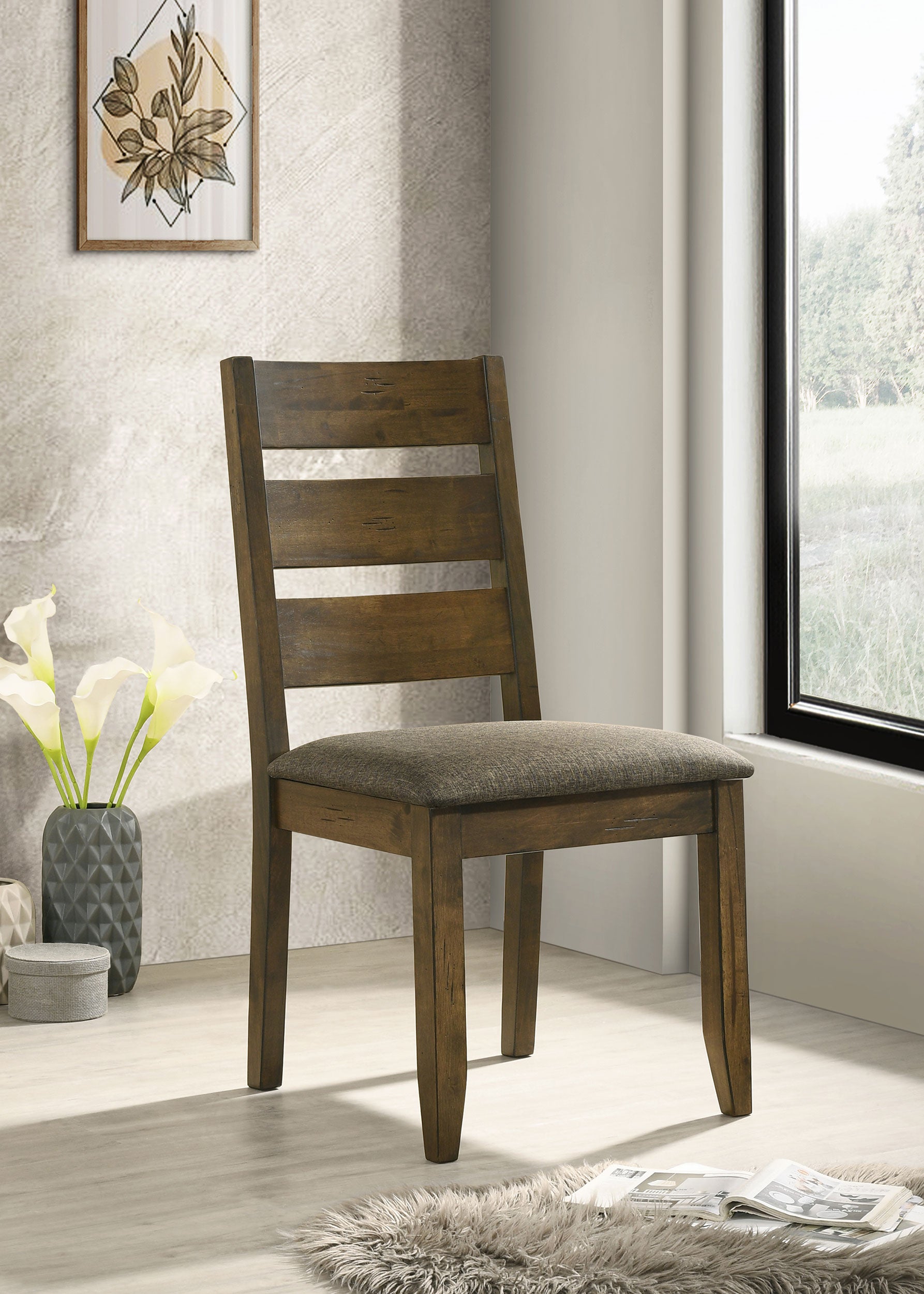 Alston Wood Dining Side Chair Knotty Nutmeg (Set of 2) — view 2