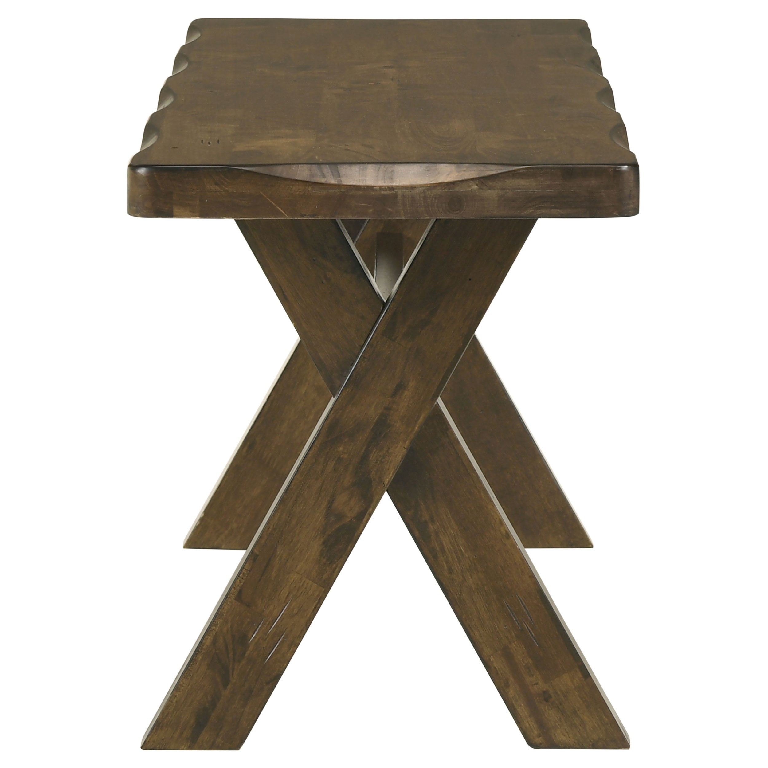 Alston 47-inch Solid Wood Dining Bench Knotty Nutmeg — view 4