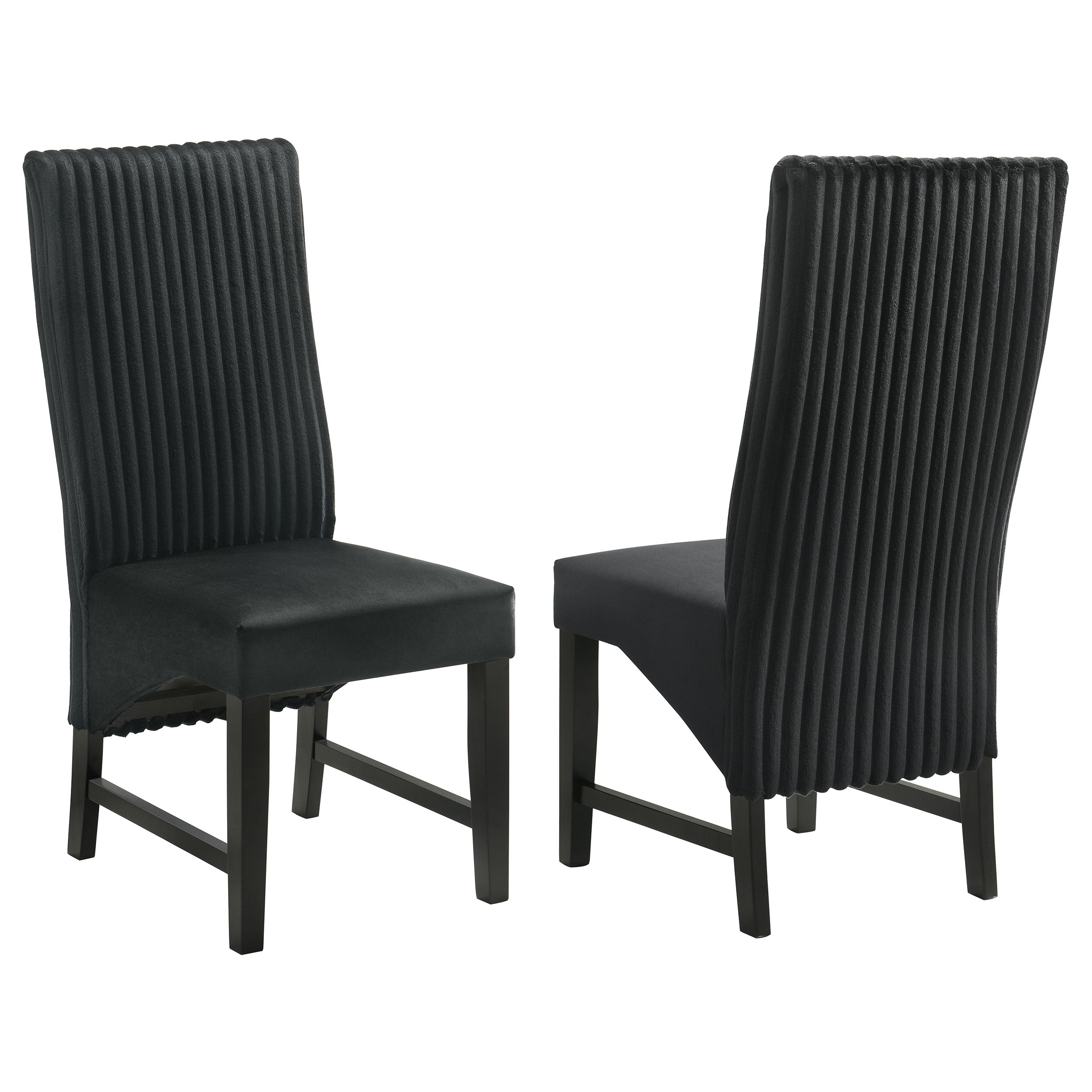 Barrand Upholstered Dining Side Chair Black (Set of 2) — view 1