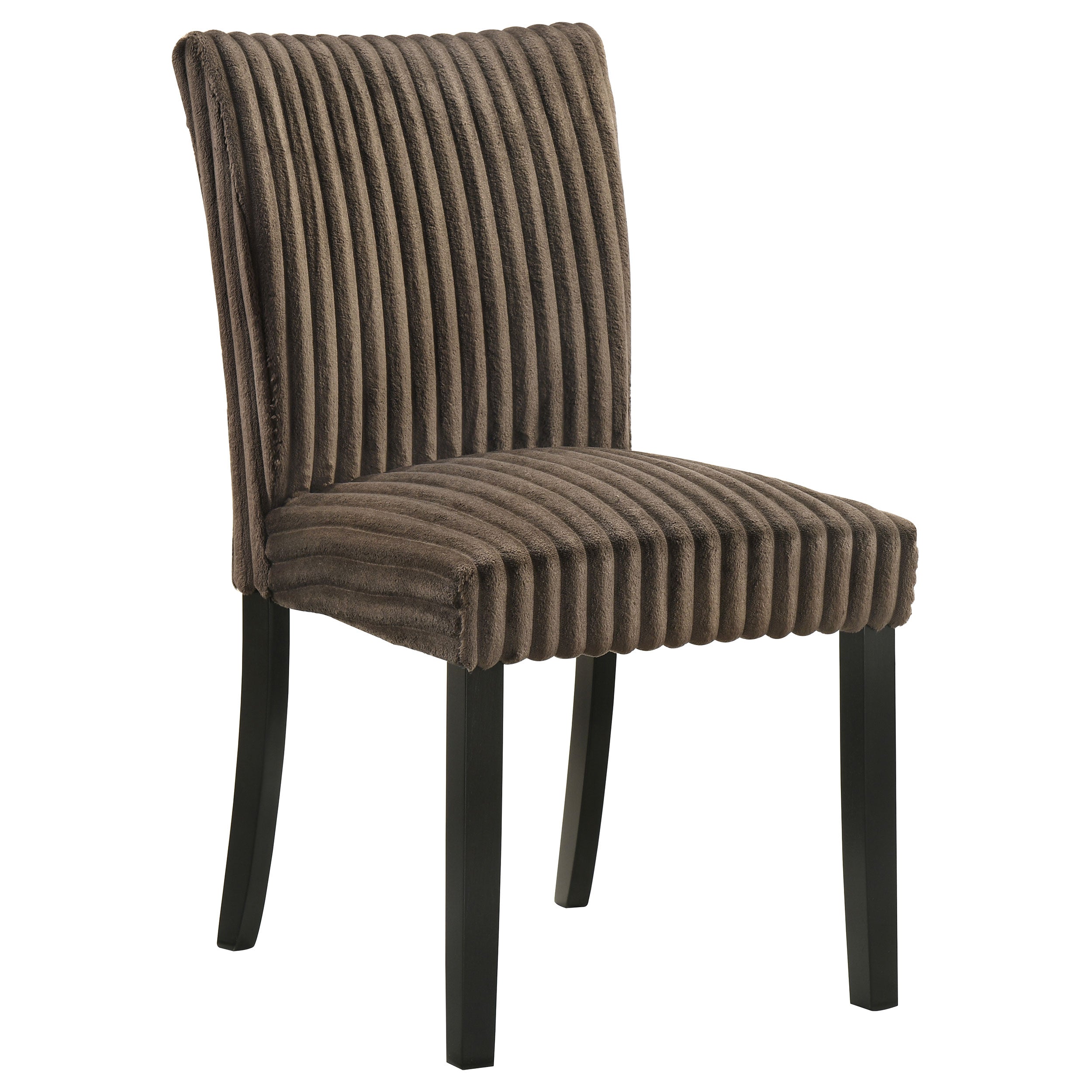 Dermott Upholstered Parson Dining Side Chair Chocolate (Set of 2) — view 3