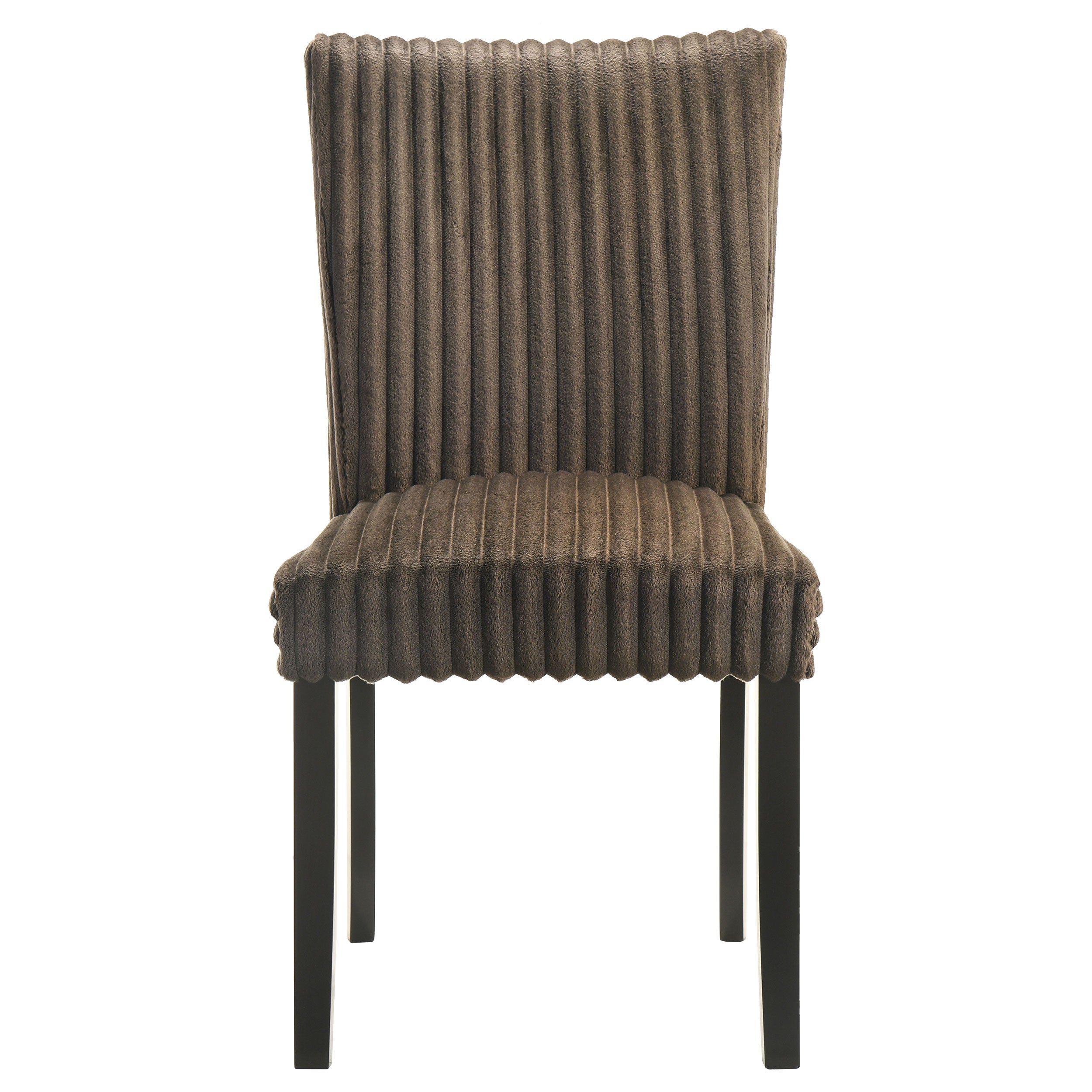 Dermott Upholstered Parson Dining Side Chair Chocolate (Set of 2) — view 4