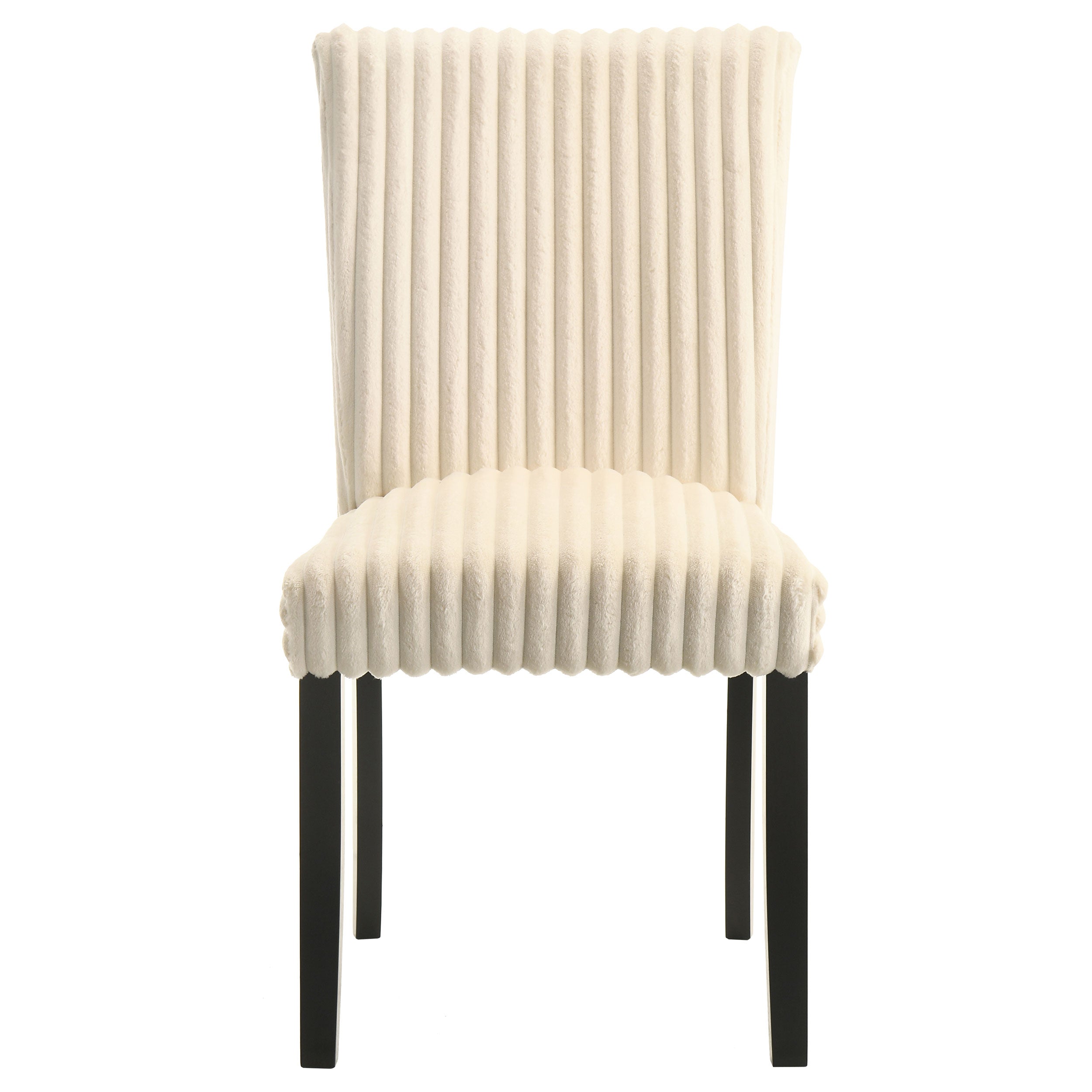 Dermott Upholstered Parson Dining Side Chair Cream (Set of 2) — view 4