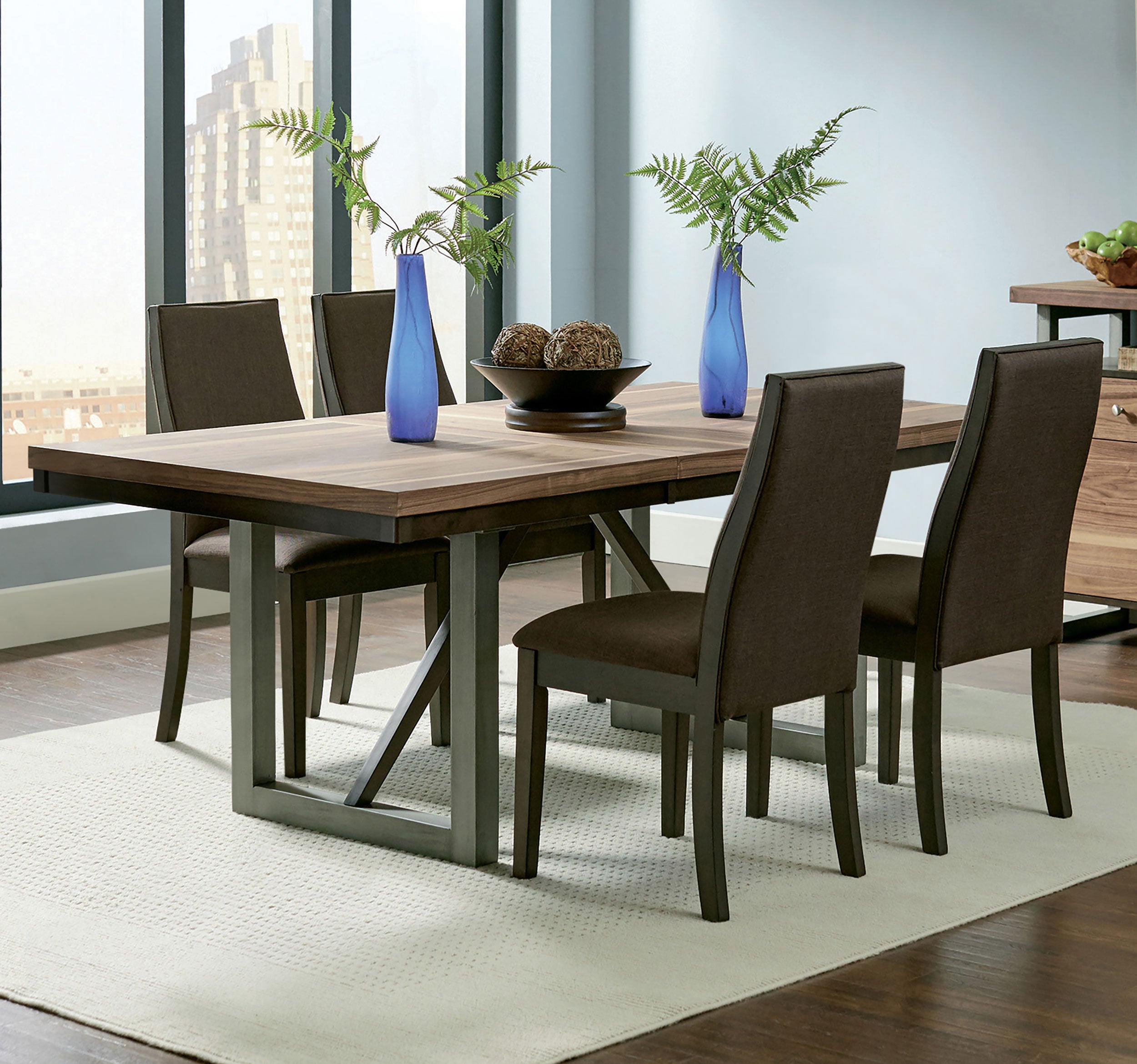 Spring Creek 5-piece Rectangular Dining Table Set Chocolate — view 1