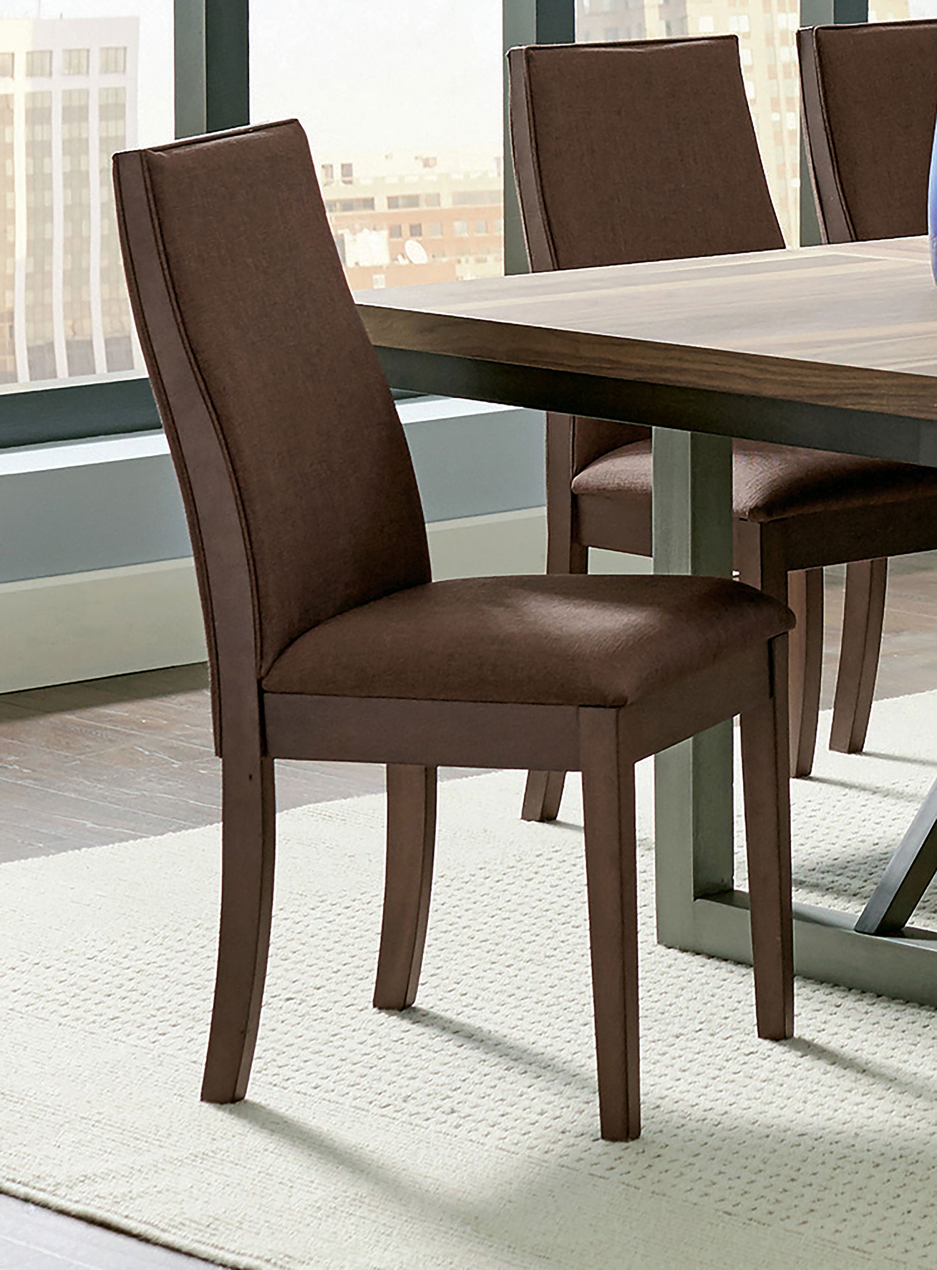 Spring Creek Upholstered Dining Chair Chocolate (Set of 2) — view 2