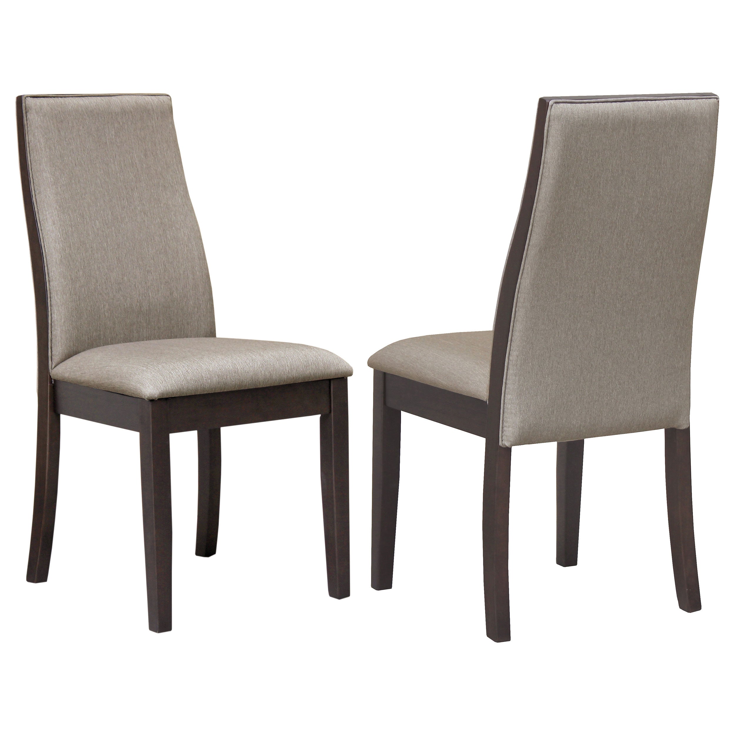 Spring Creek Upholstered Dining Chair Taupe (Set of 2) — view 1