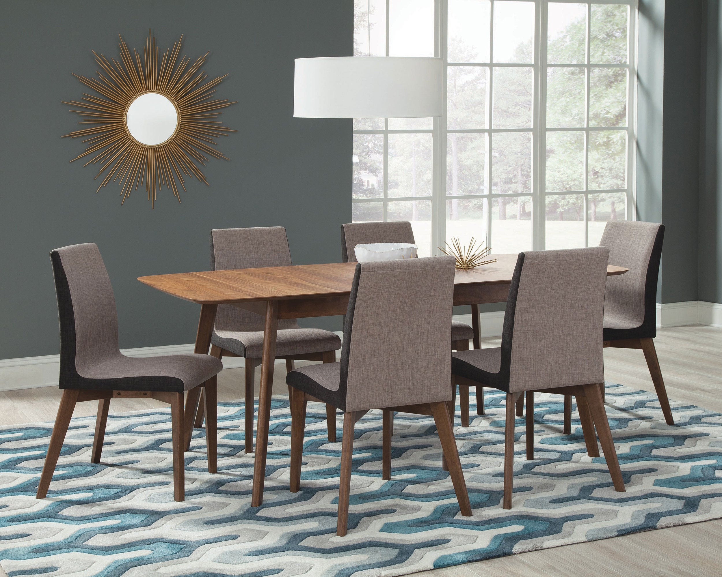 Redbridge Upholstered Dining Side Chair Walnut (Set of 2) — view 6