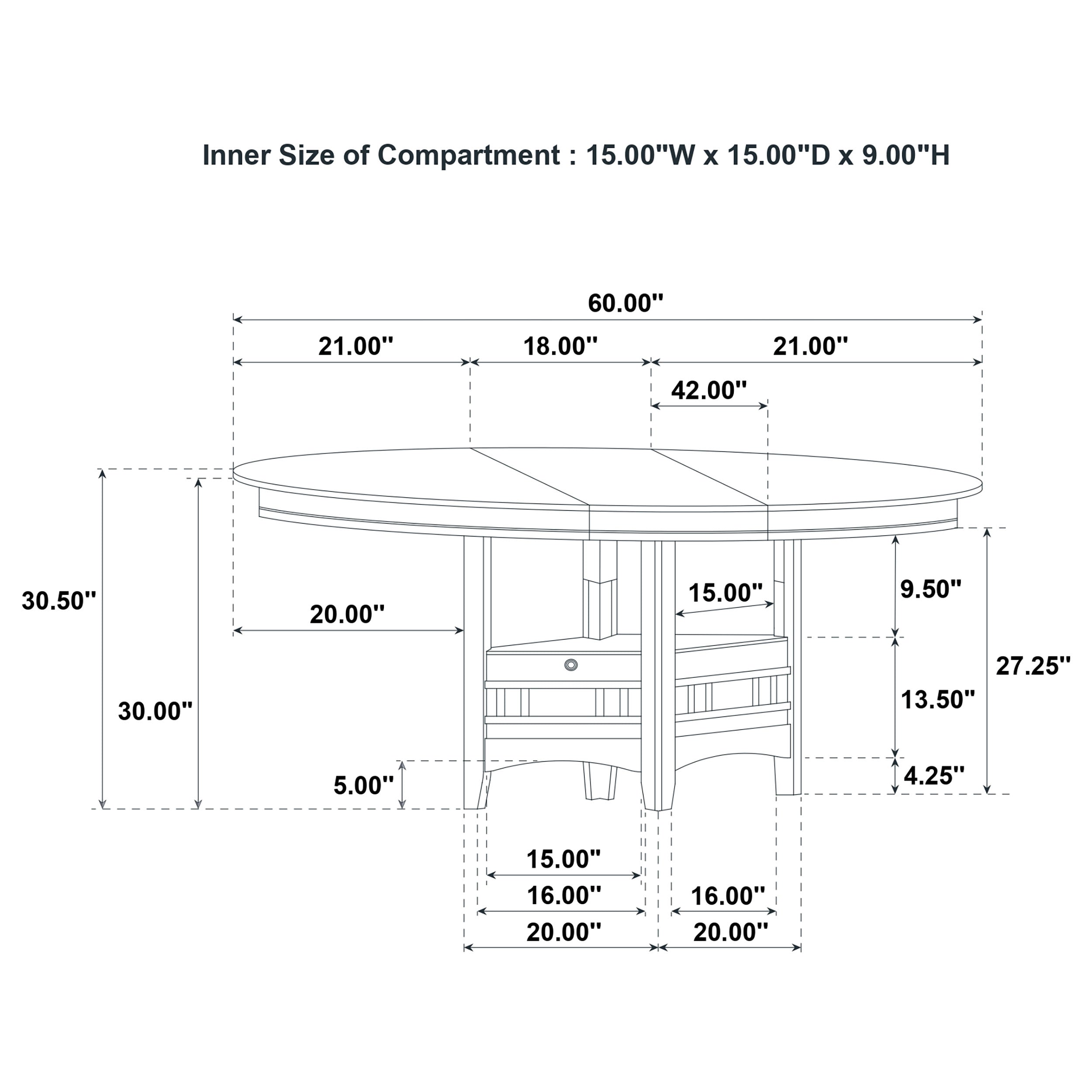 Lavon 5-piece Oval Extension Leaf Dining Set Light Oak — view 16