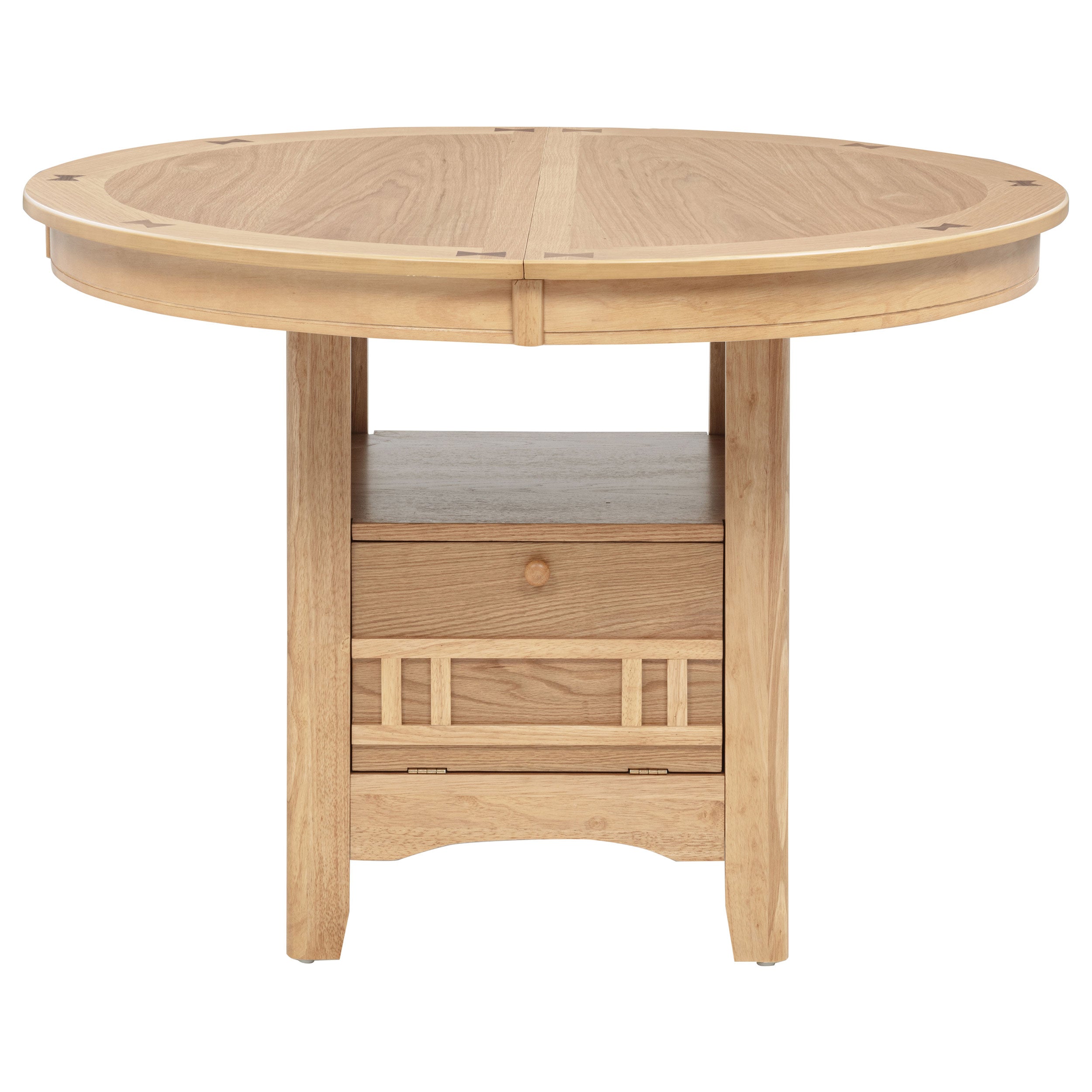 Lavon Oval 60-inch Wood Extension Leaf Dining Table Light Oak — view 6