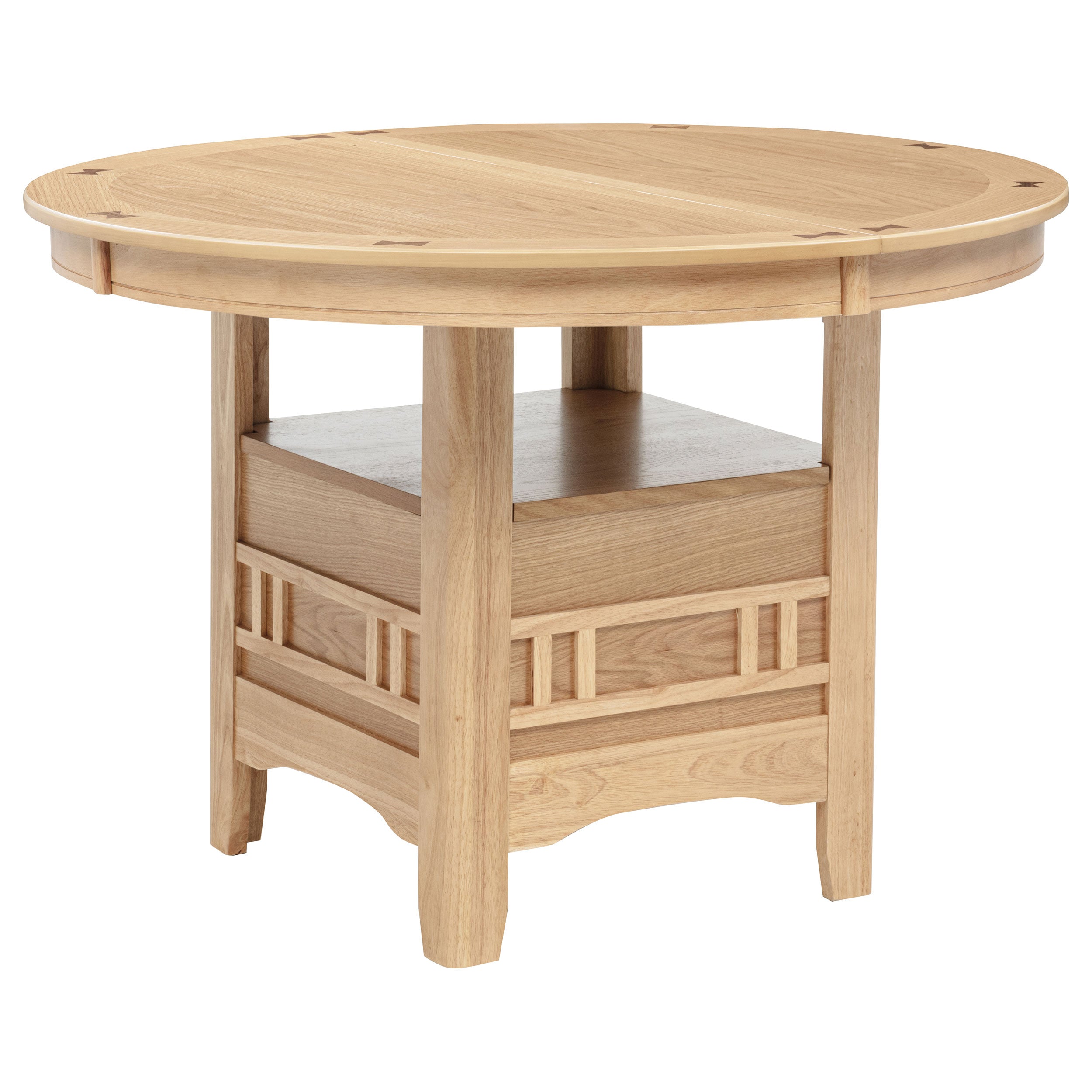 Lavon Oval 60-inch Wood Extension Leaf Dining Table Light Oak — view 10