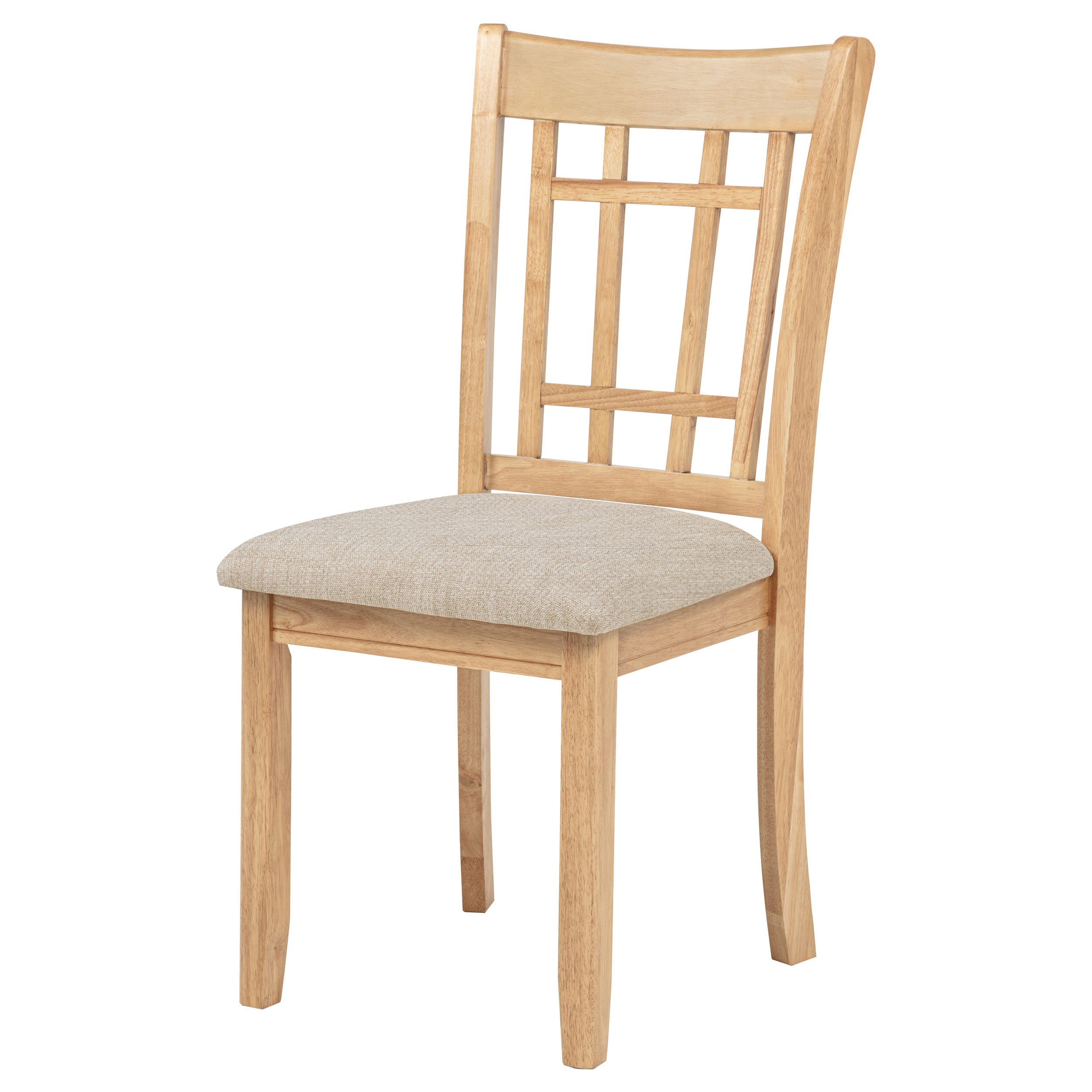 Lavon Wood Dining Side Chair Linen and Light Oak (Set of 2) — view 5