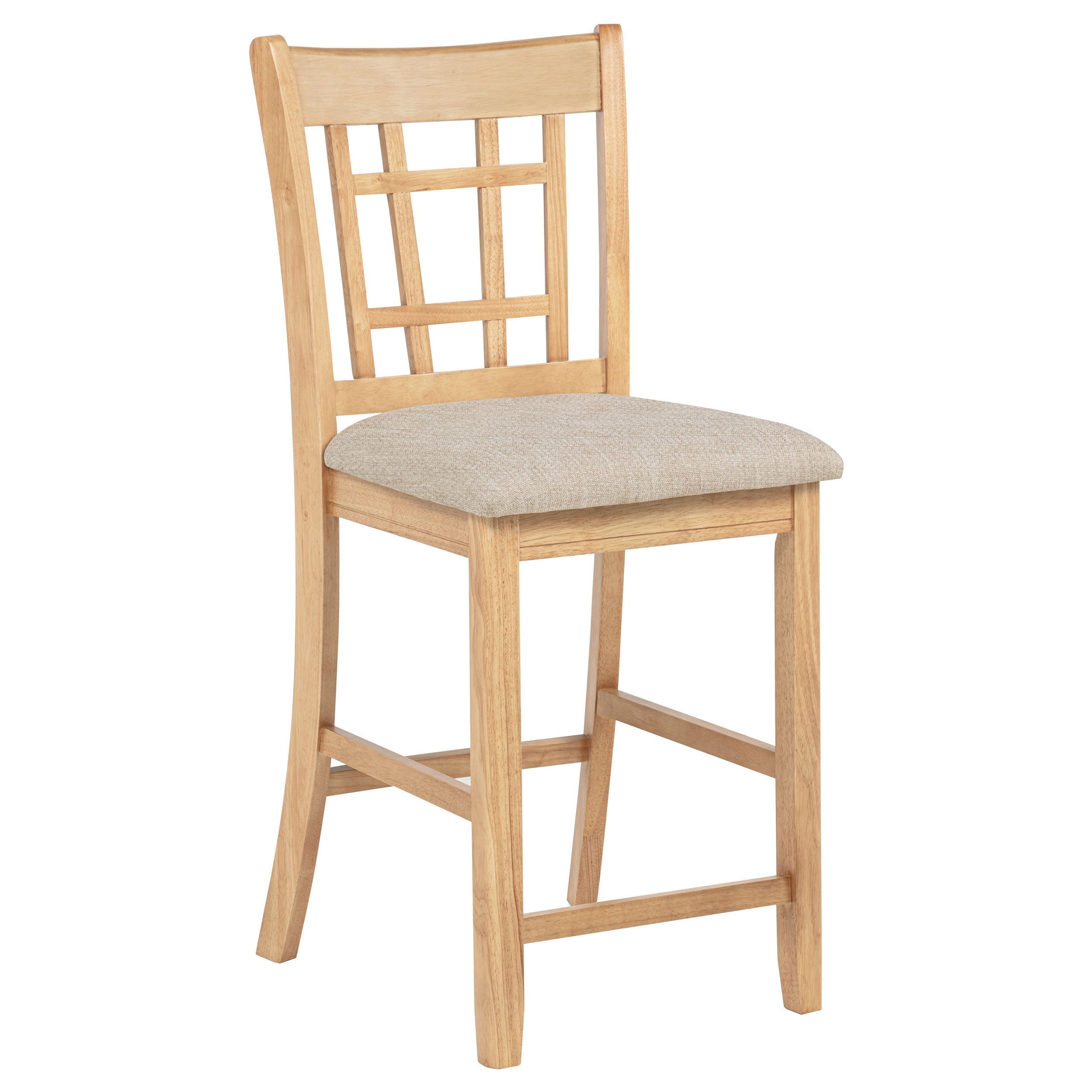 Lavon 5-piece Oval Counter Height Dining Set Light Oak — view 9