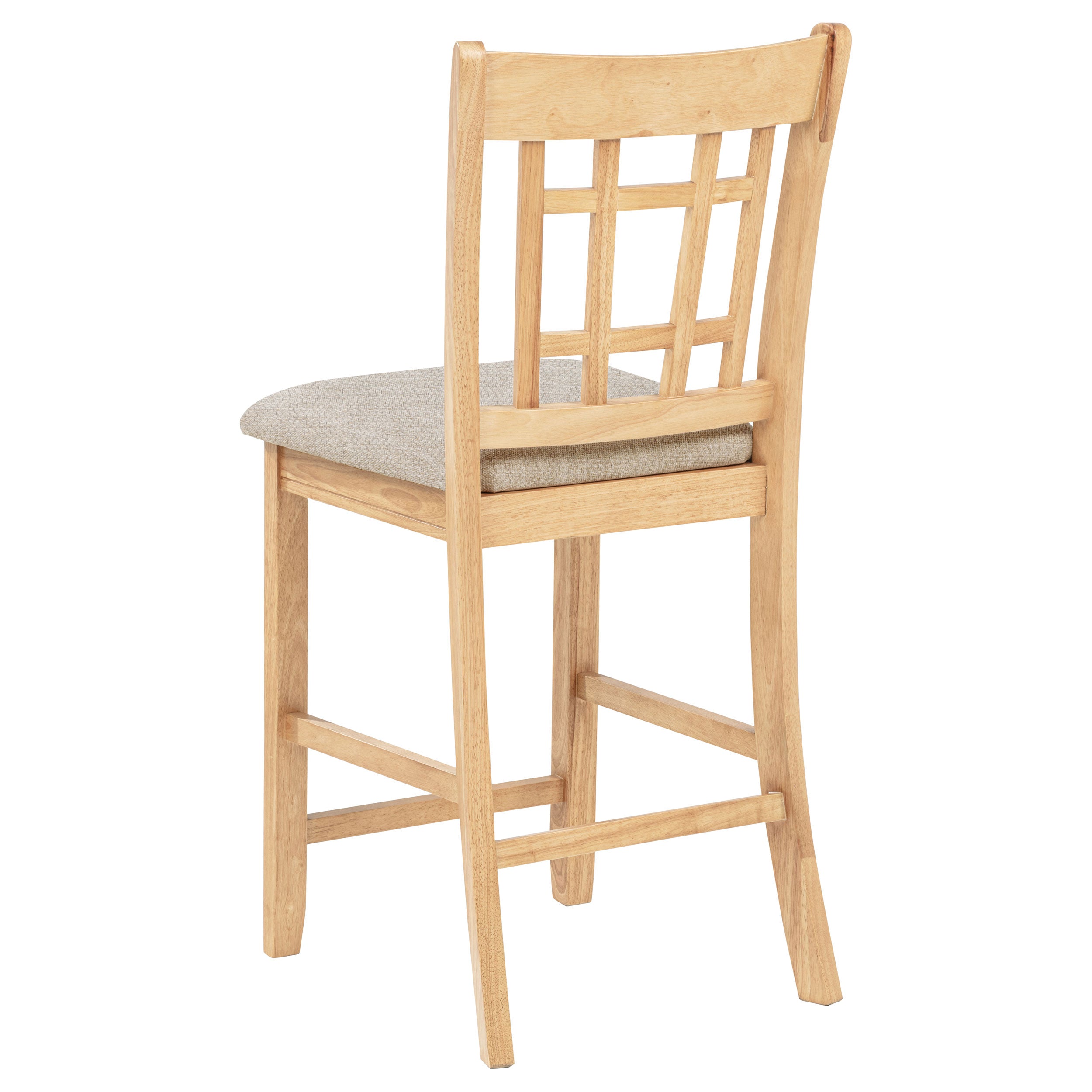 Lavon Wood Counter Height Dining Chair Linen and Light Oak (Set of 2) — view 7