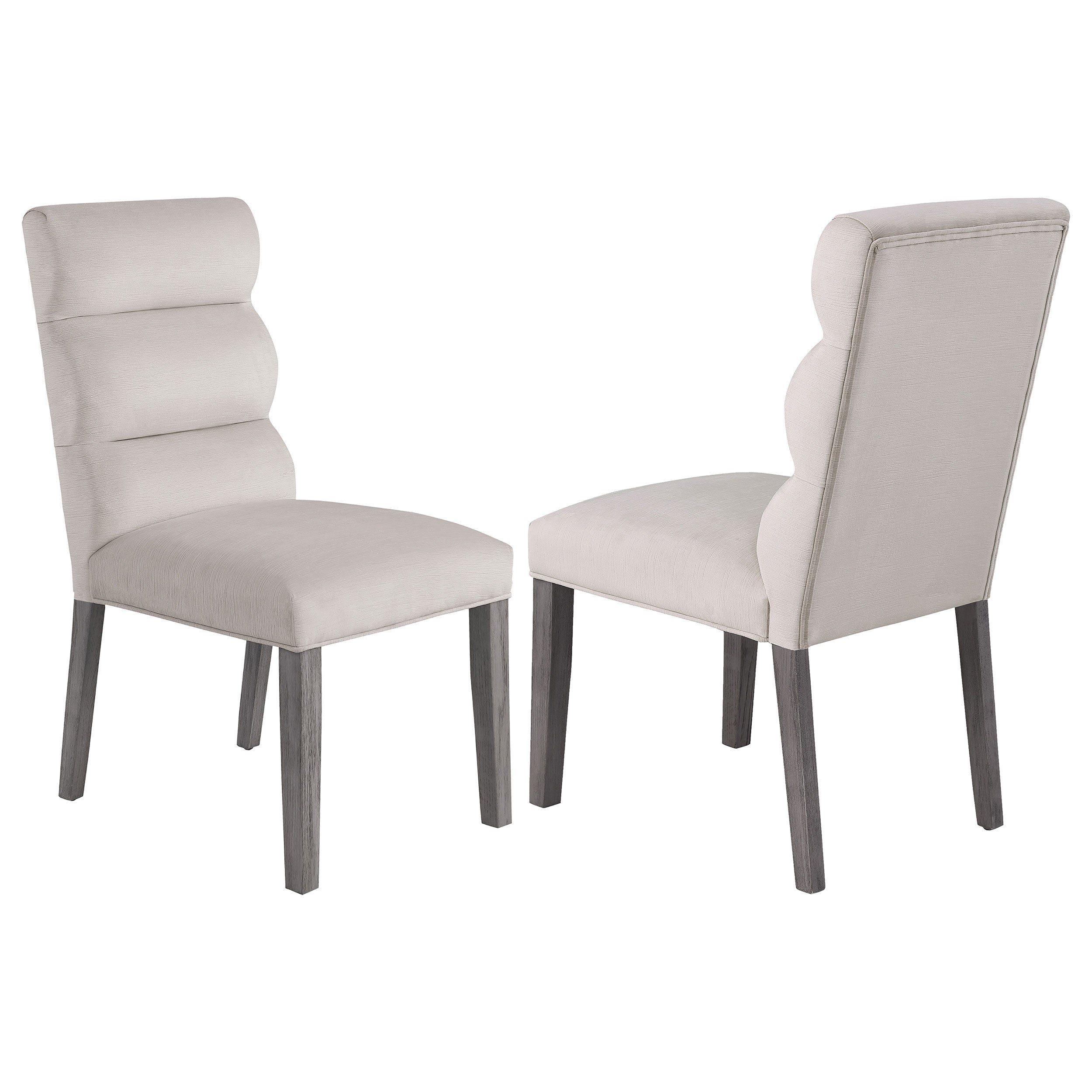 Carla Velvet Upholstered Dining Side Chair Stone (Set of 2) — view 1