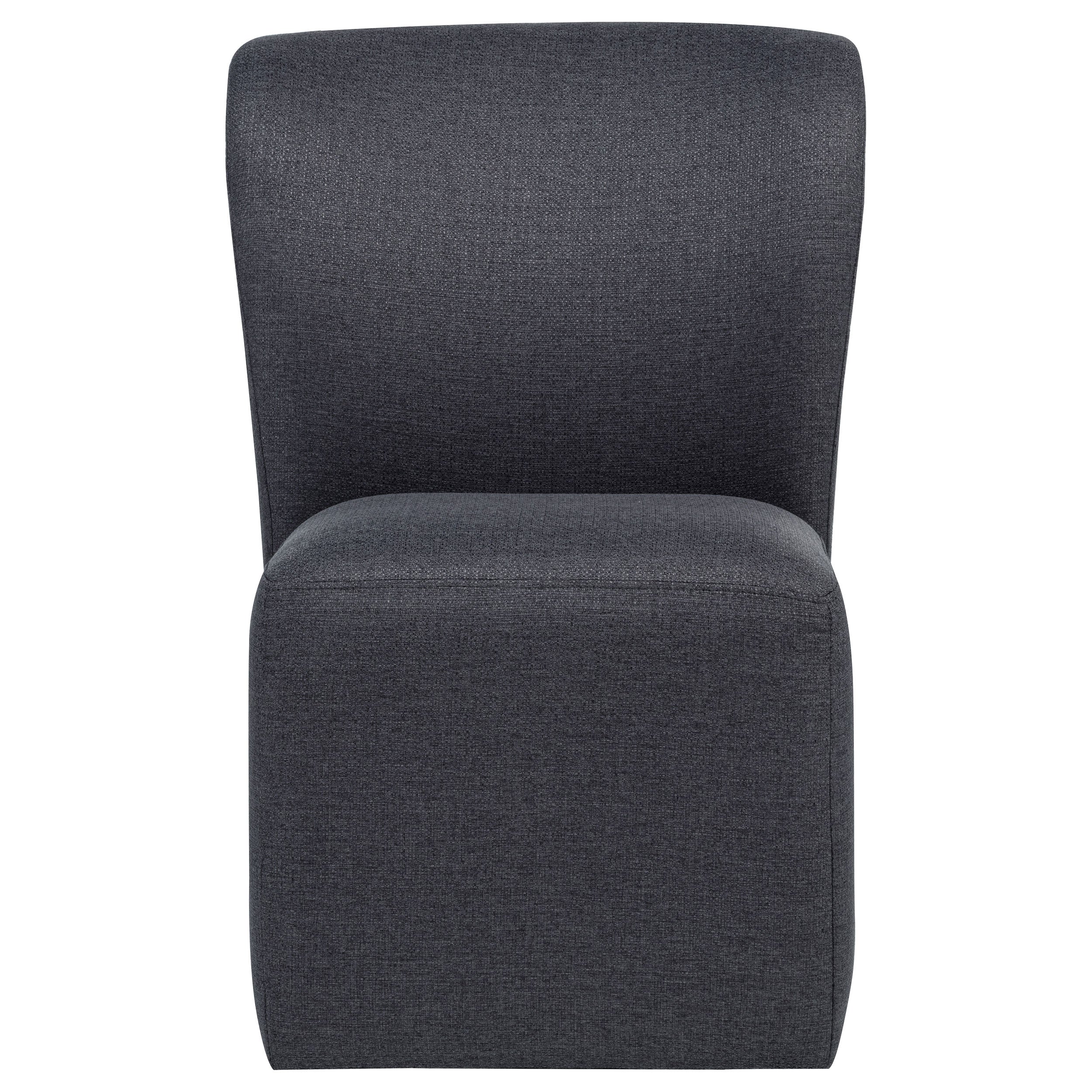 Jaelynn Upholstered Parsons Dining Side Chair Charcoal (Set of 2) — view 3