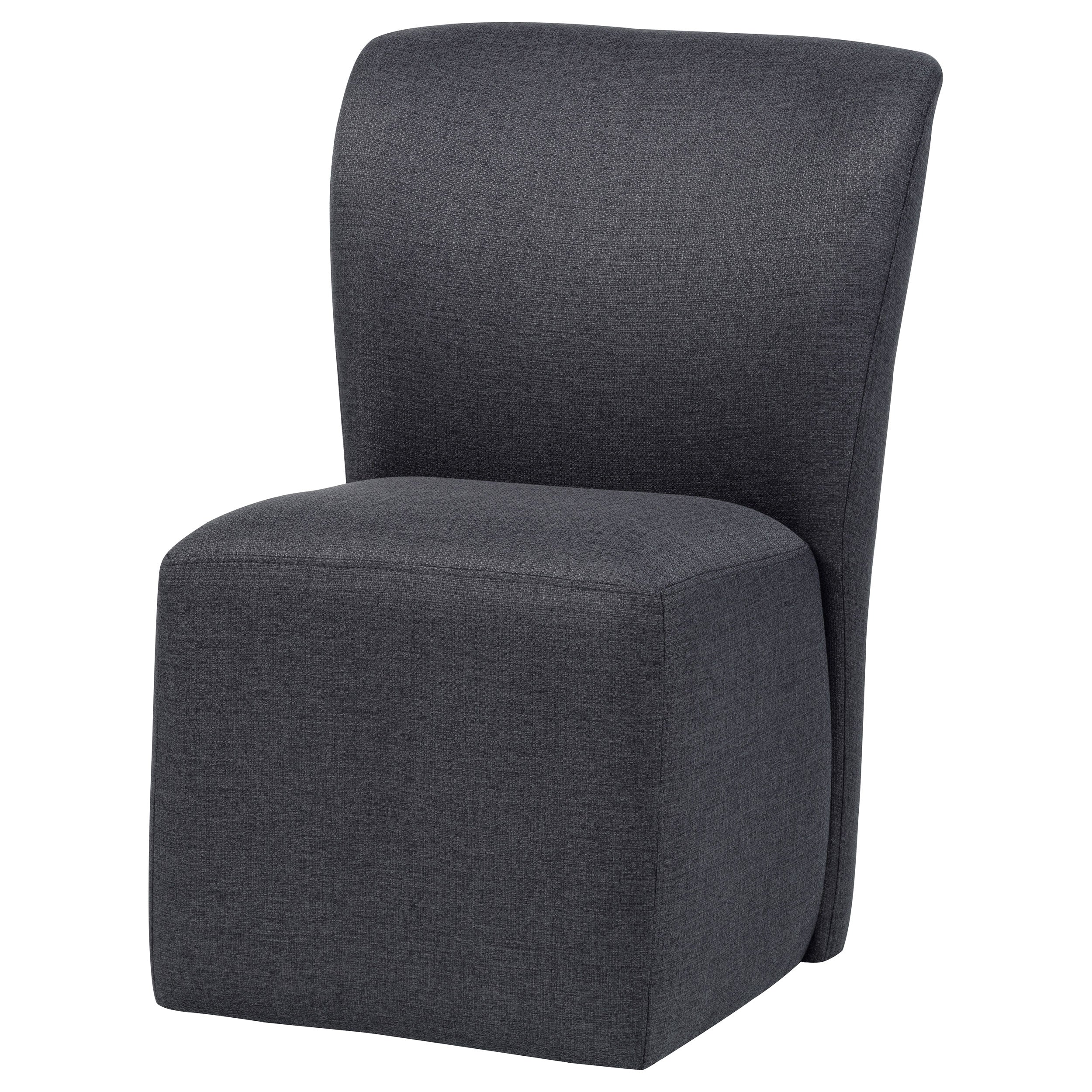 Jaelynn Upholstered Parsons Dining Side Chair Charcoal (Set of 2) — view 4
