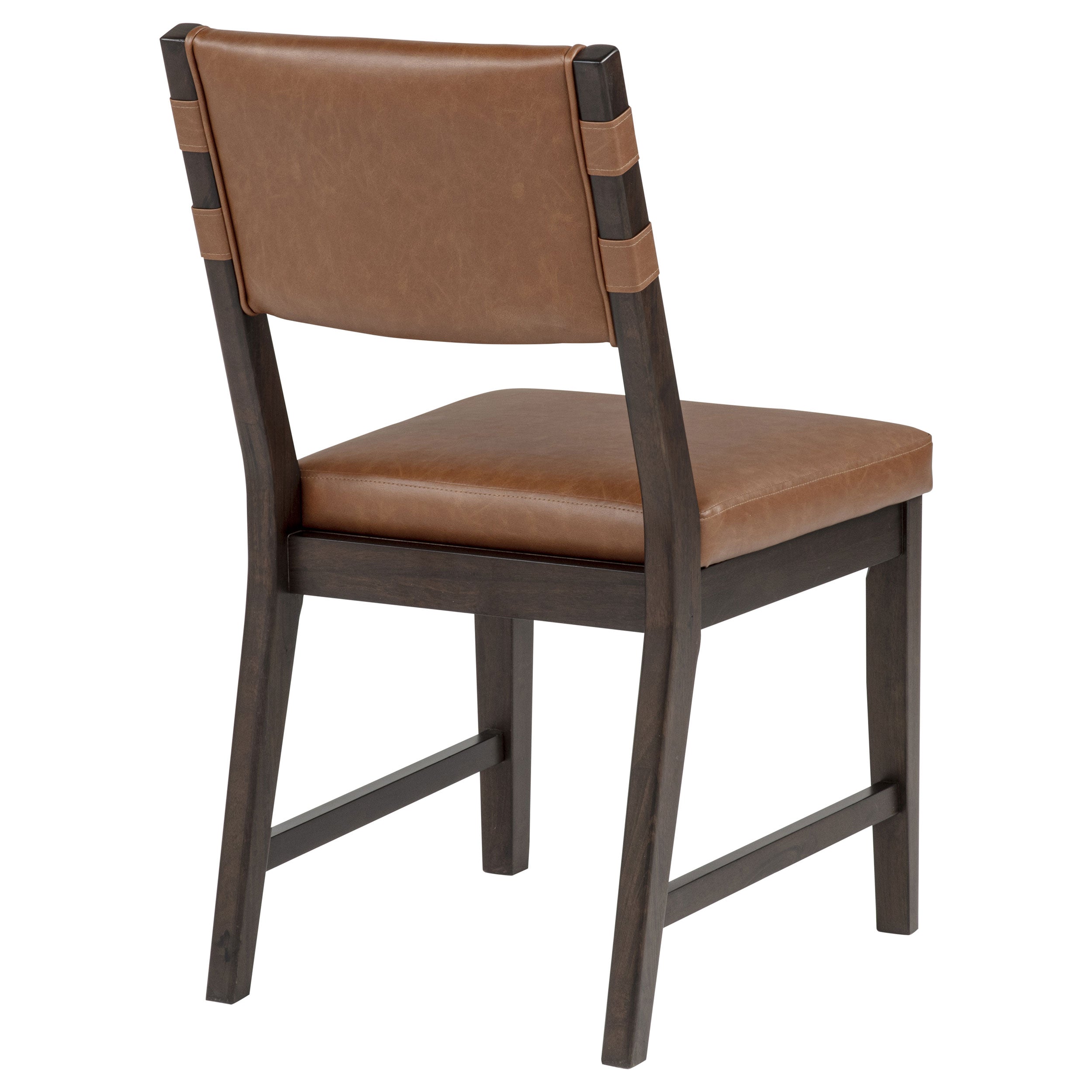 Tegan Faux Leather Upholstered Dining Side Chair Cognac (Set of 2) — view 8
