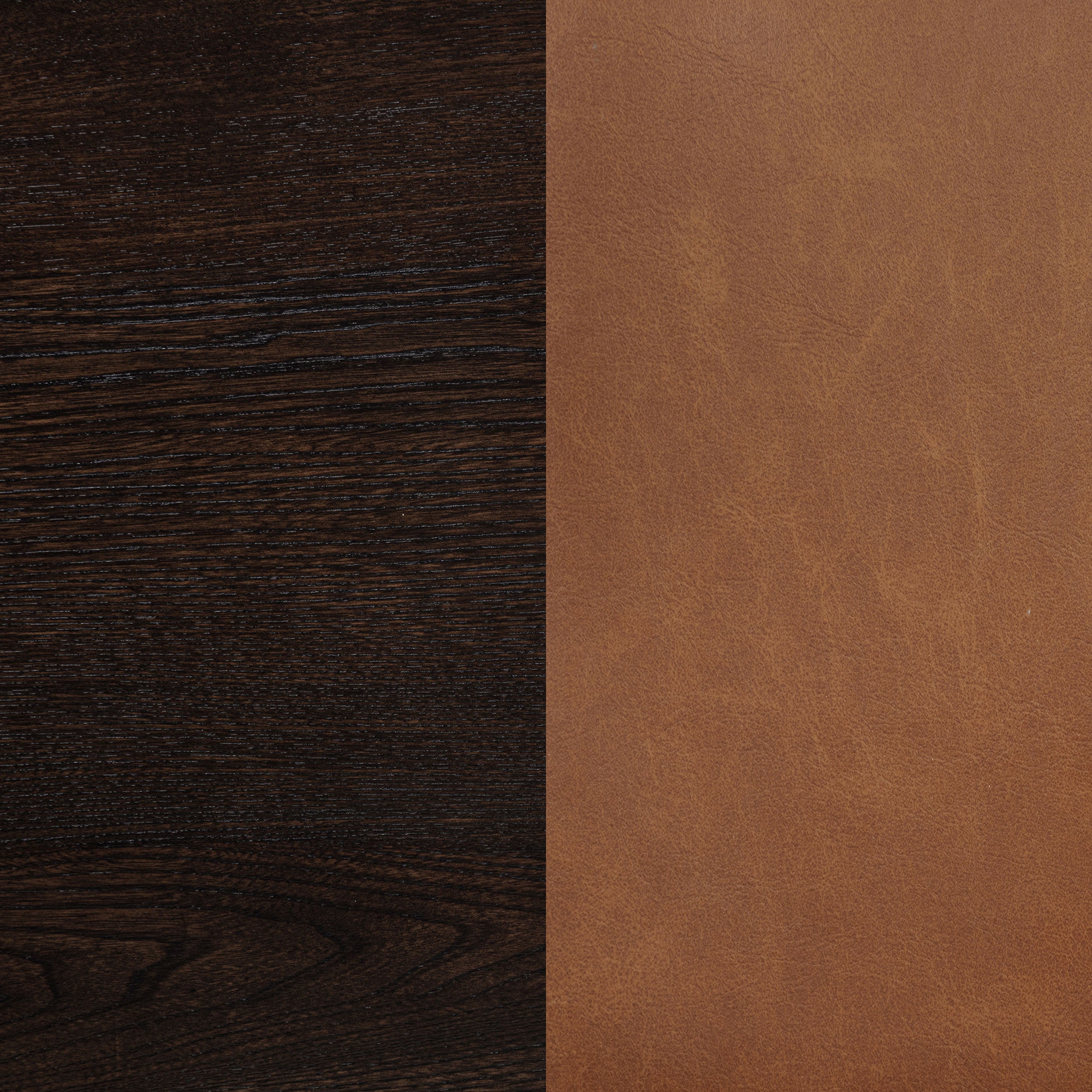 Tegan Faux Leather Upholstered Dining Side Chair Cognac (Set of 2) — view 12