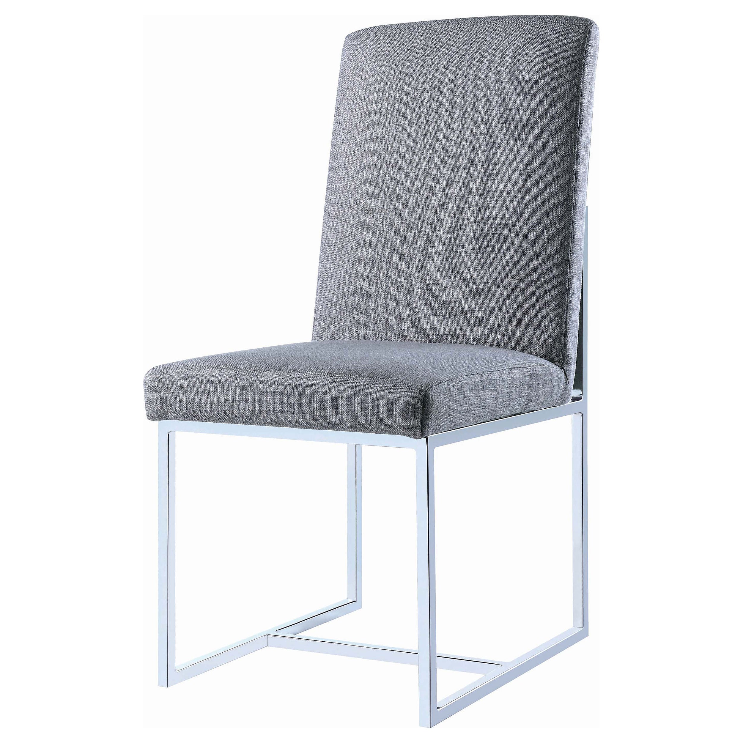 Mackinnon Upholstered Dining Side Chair Grey (Set of 2) — view 5