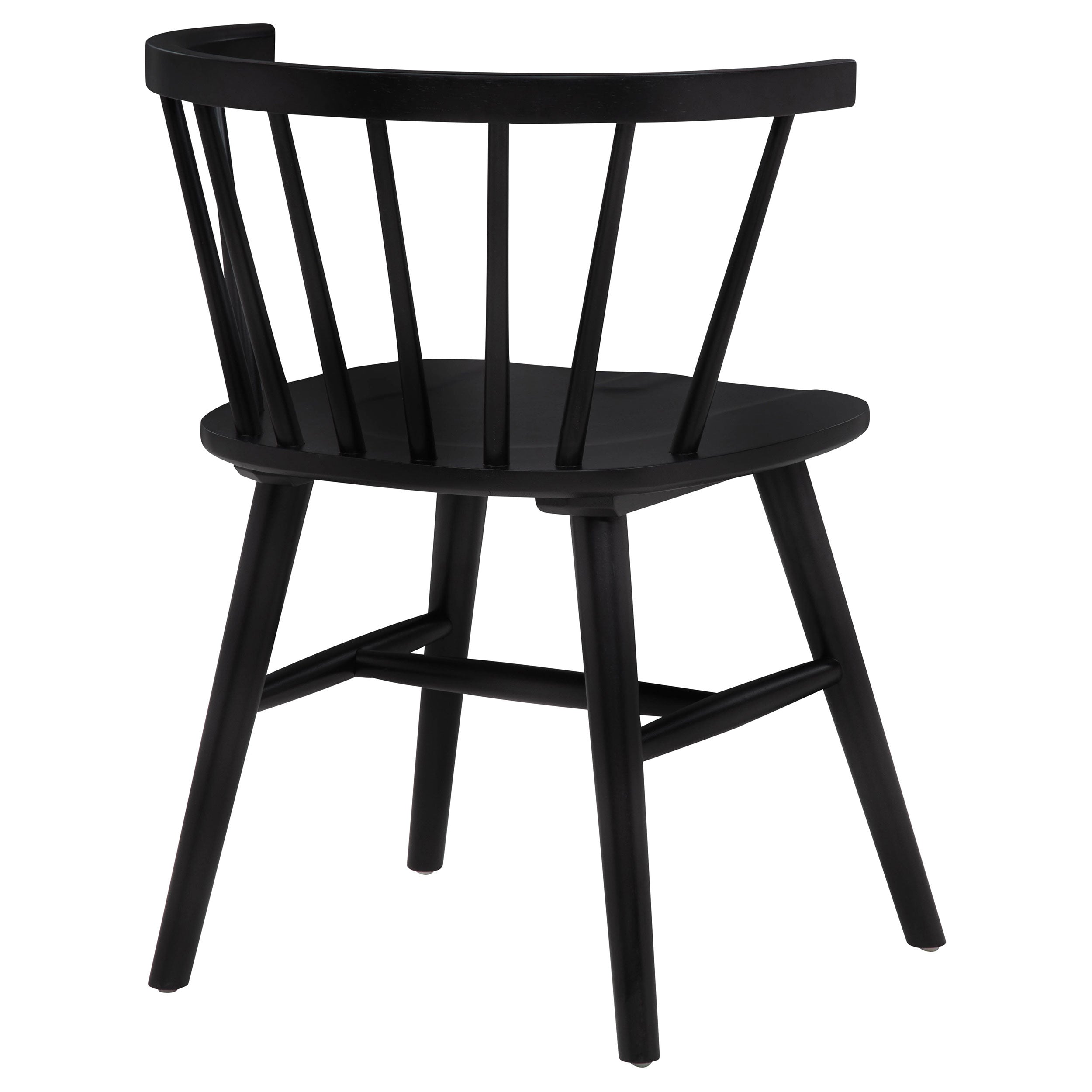 Jeffries Windsor Wood Dining Side Chair Black (Set of 2) — view 9