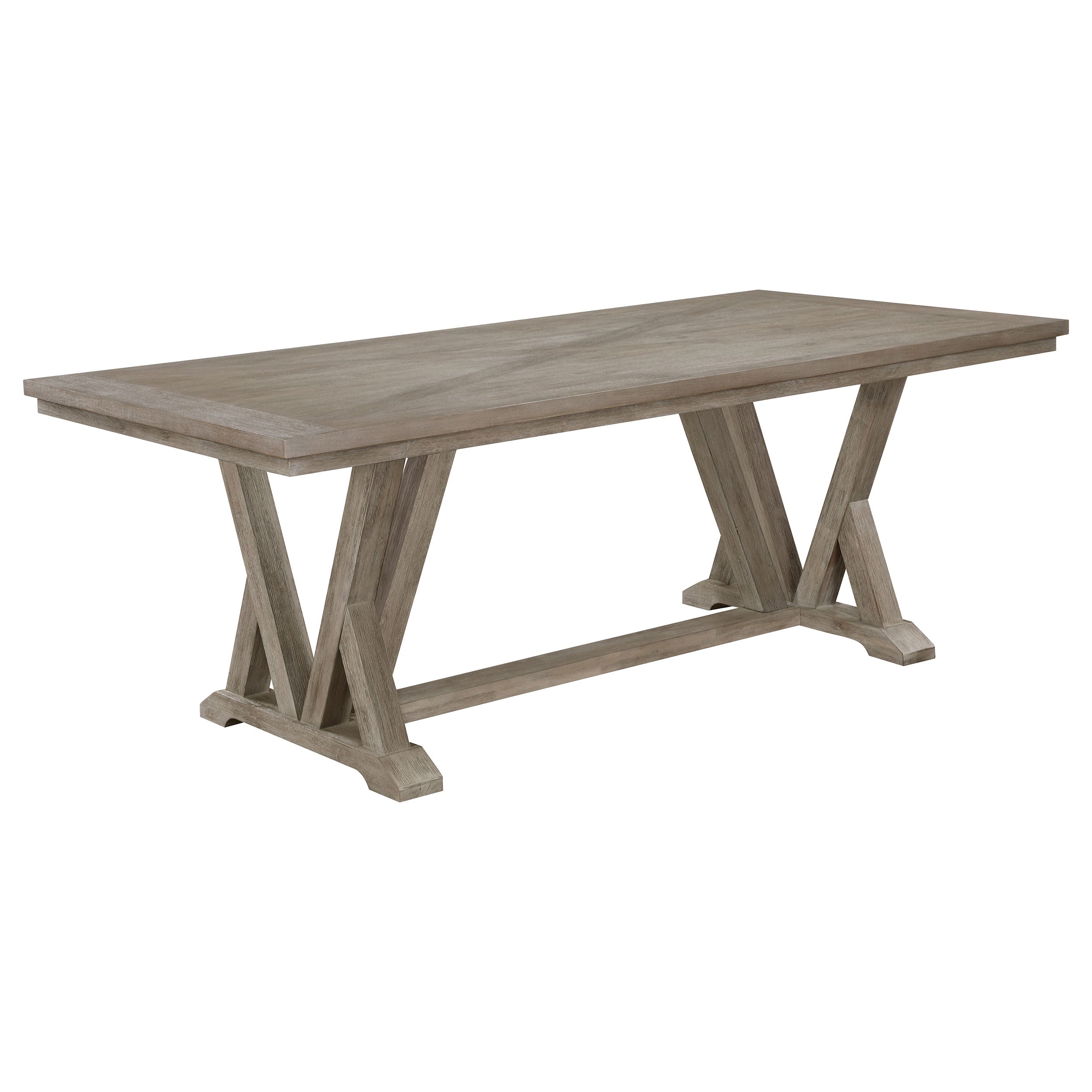 Cornelia Rectangular 82-inch Dining Table Coastal Grey — view 1