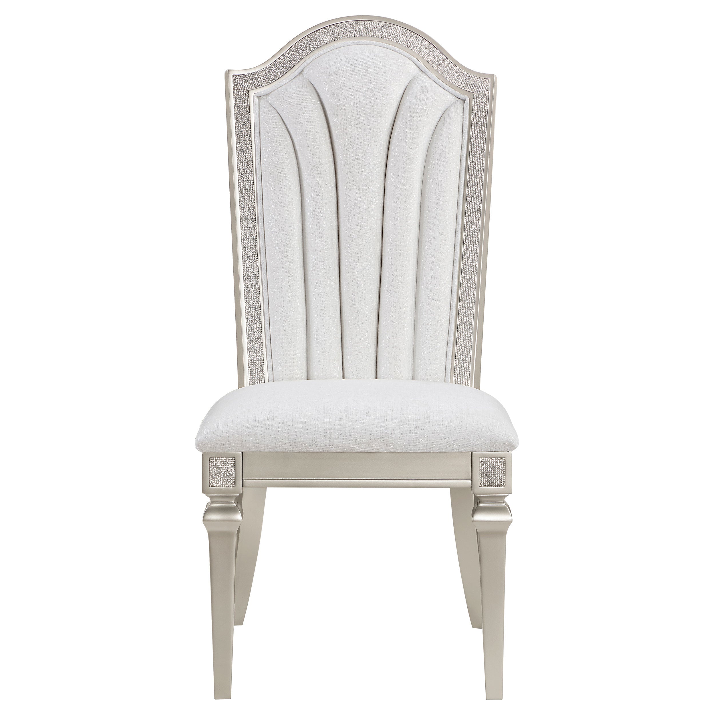 Evangeline Wood Dining Side Chair Silver Oak (Set of 2) — view 4