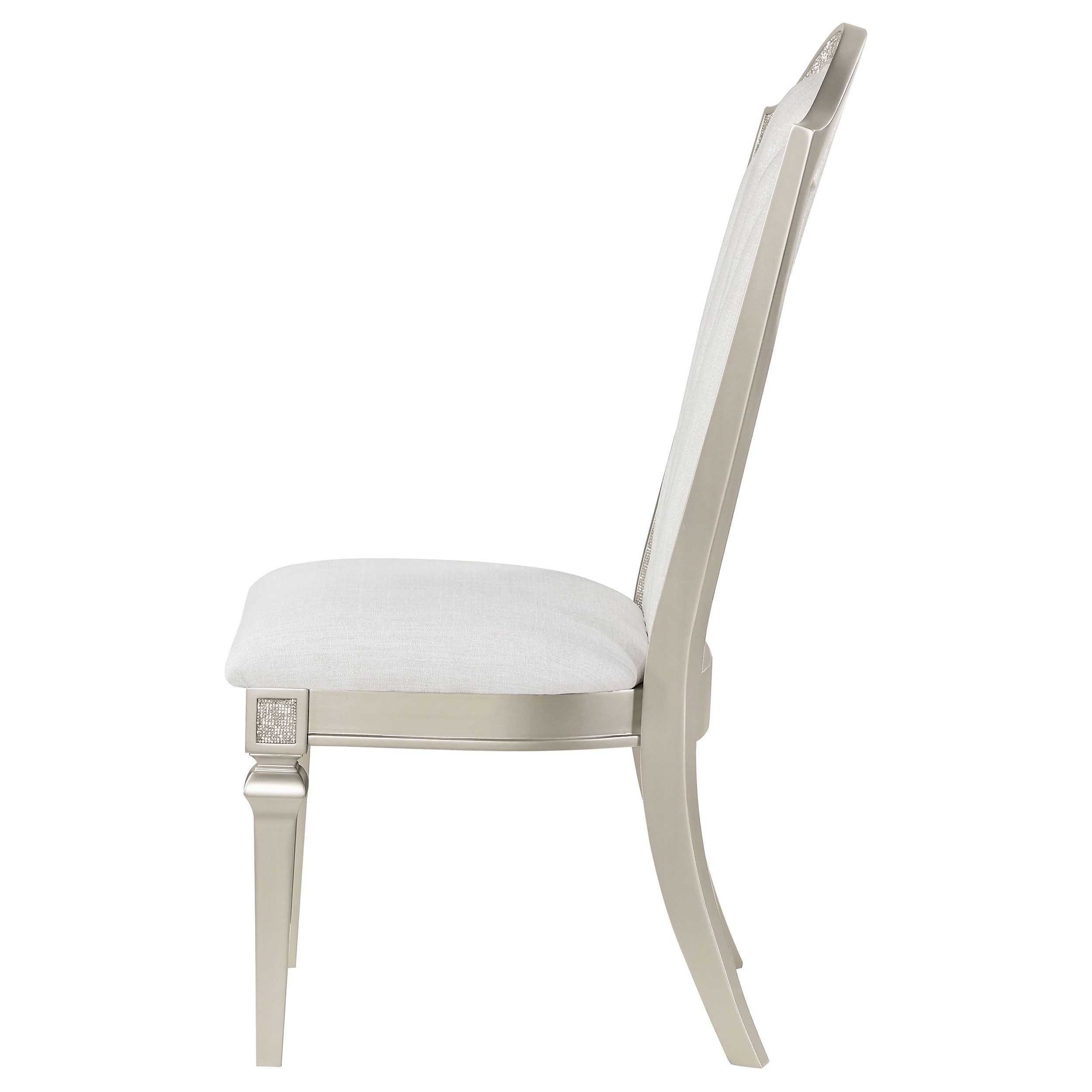 Evangeline Wood Dining Side Chair Silver Oak (Set of 2) — view 6