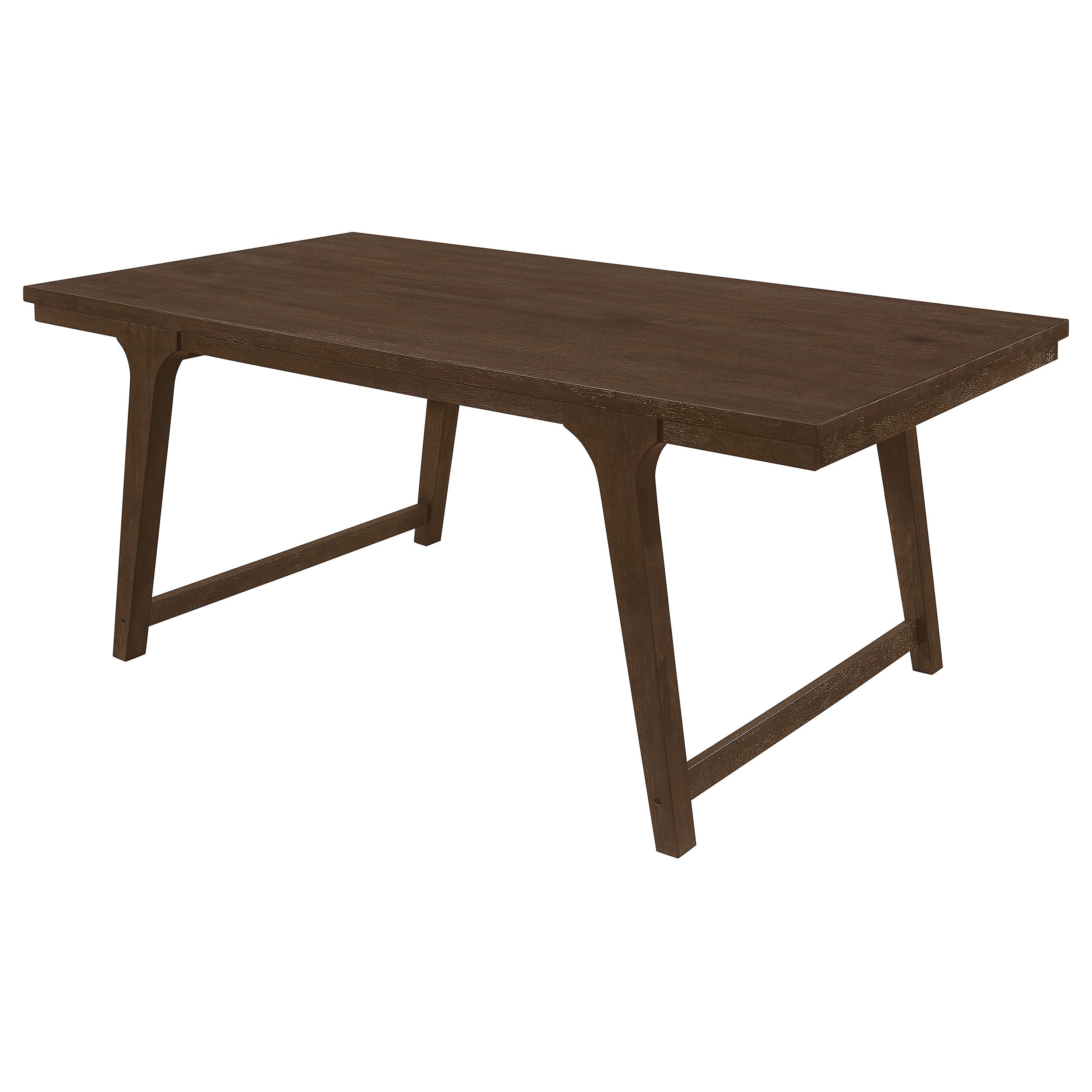 Reynolds Rectangular 79-inch Wood Dining Table Brown Oak — view 4
