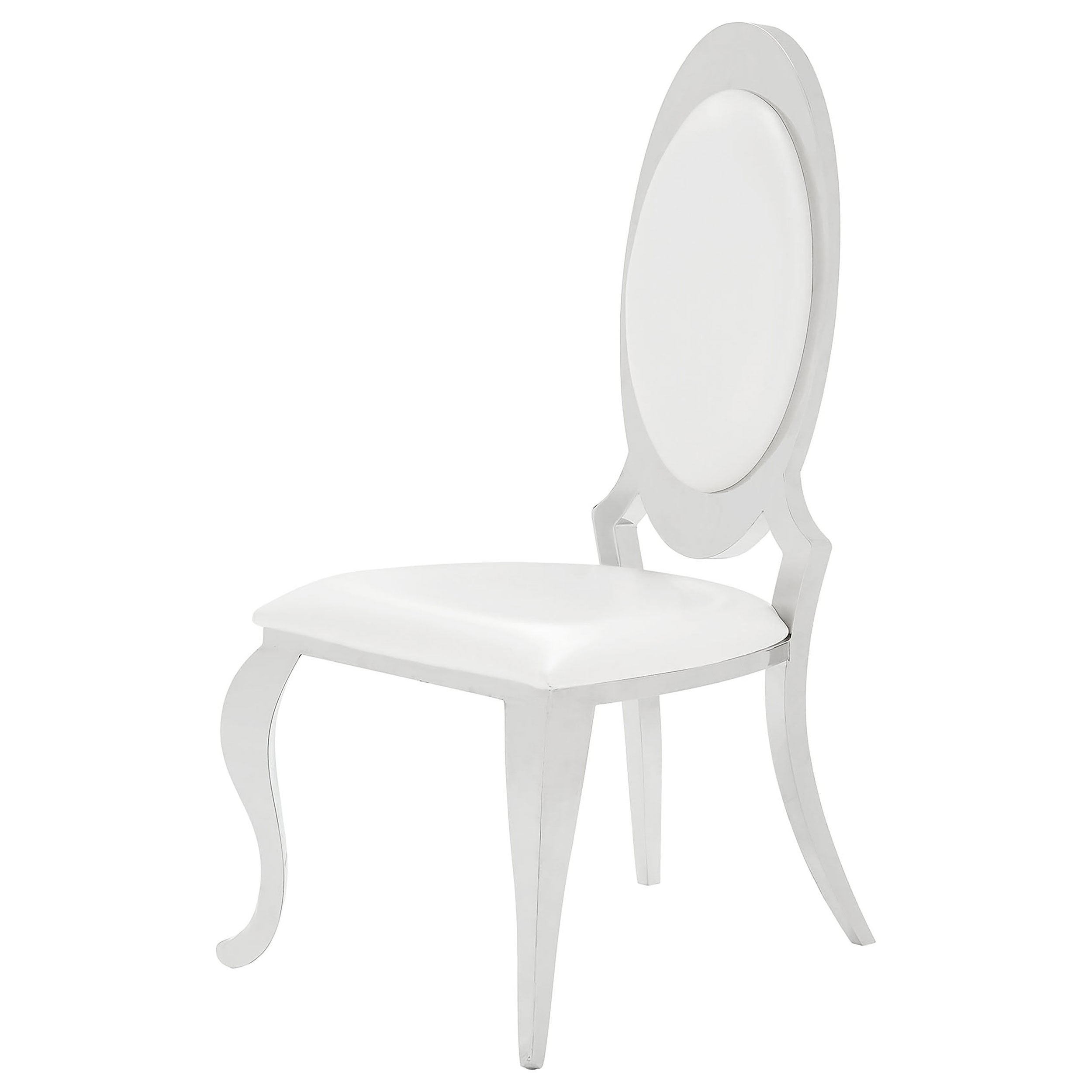 Anchorage Upholstered Dining Chair Cream White (Set of 2) — view 5