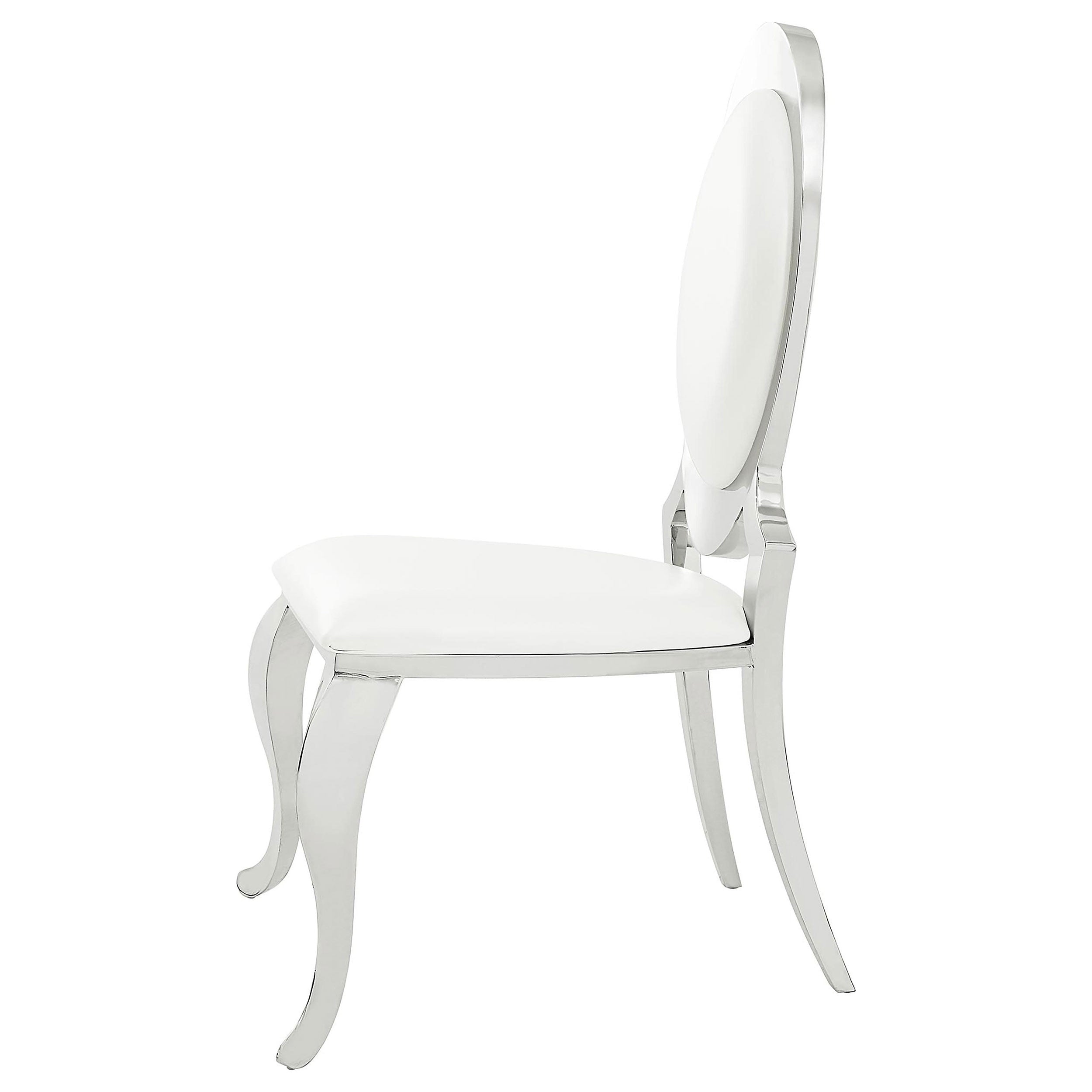 Anchorage Upholstered Dining Chair Cream White (Set of 2) — view 6