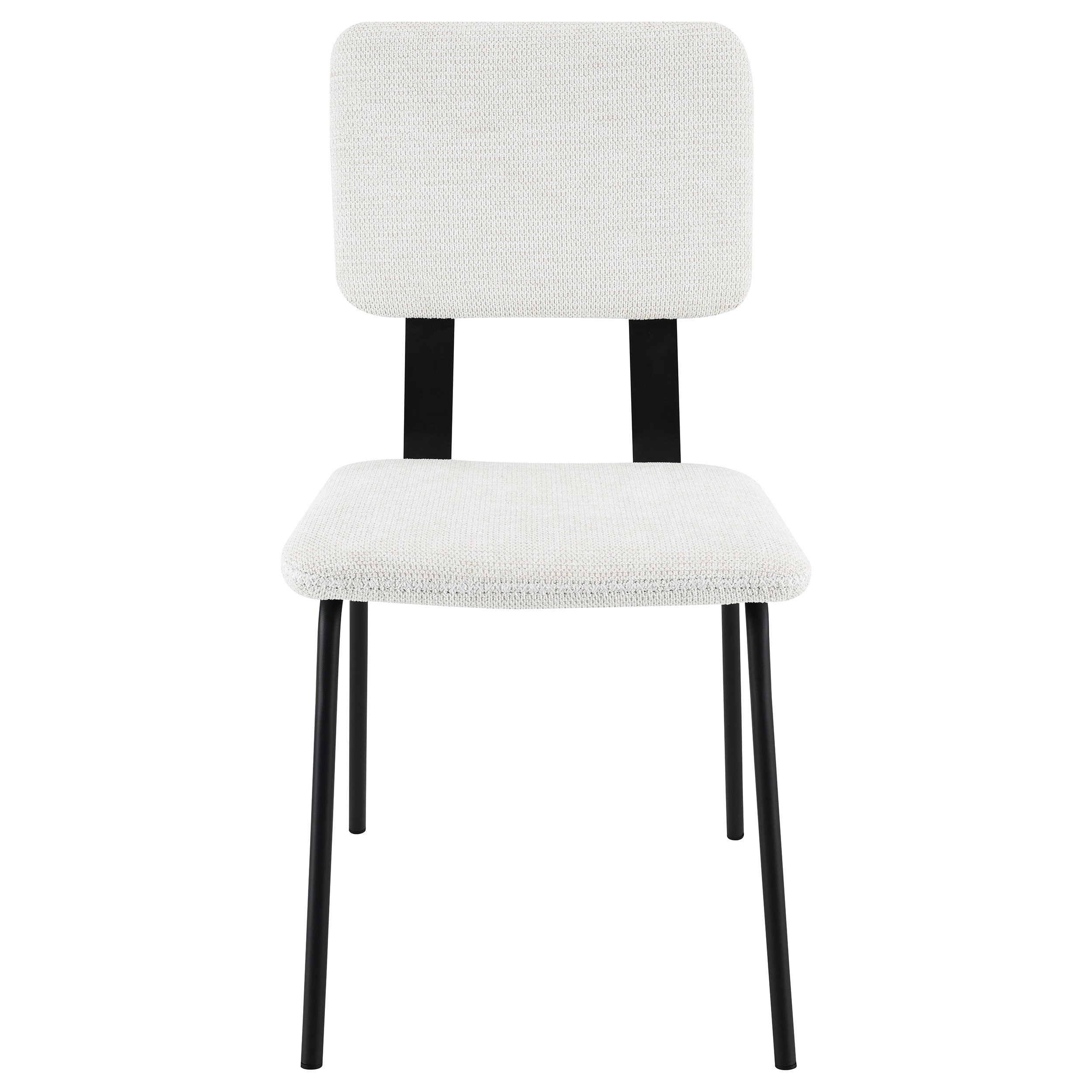 Calla Fabric Upholstered Dining Side Chair White (Set of 2) — view 4